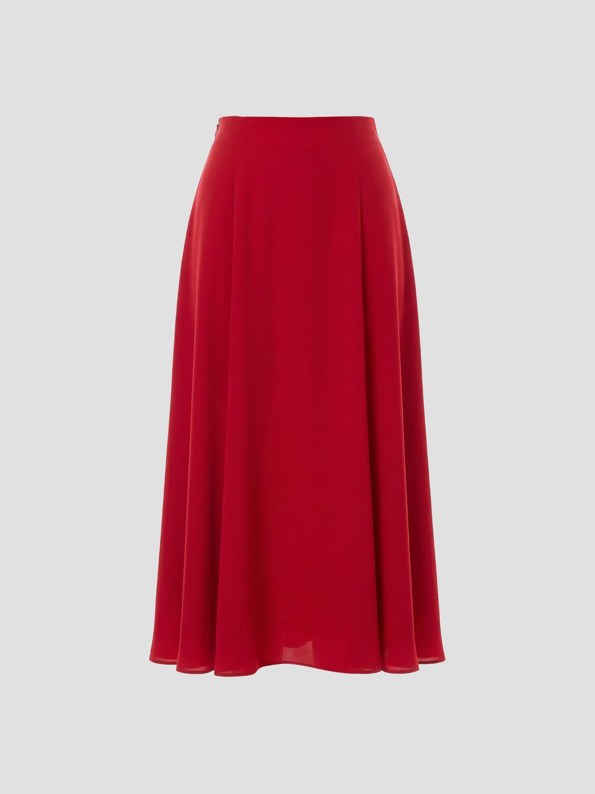 Skirt Solid Georgette
