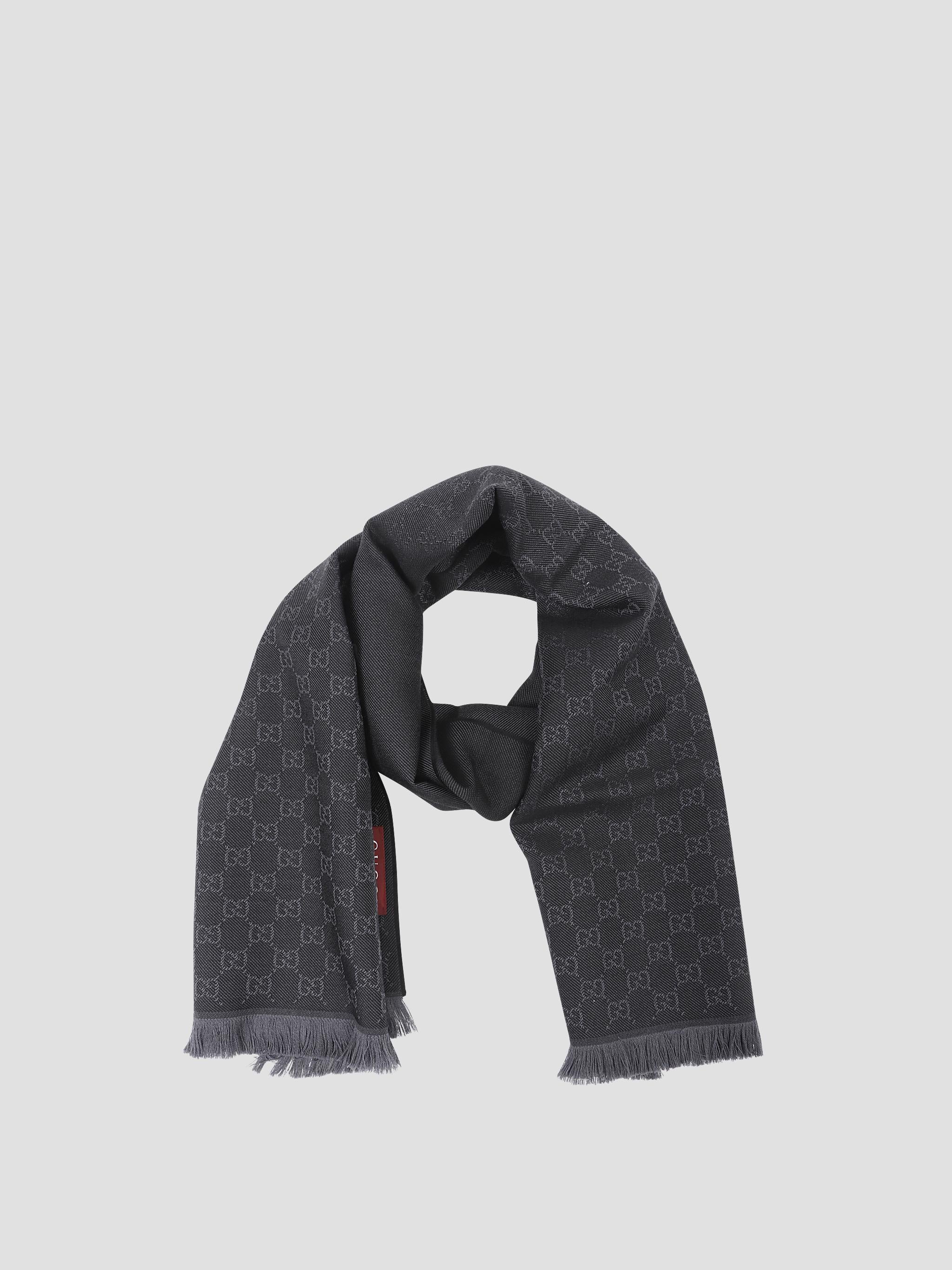 Embroidered Wool Scarf