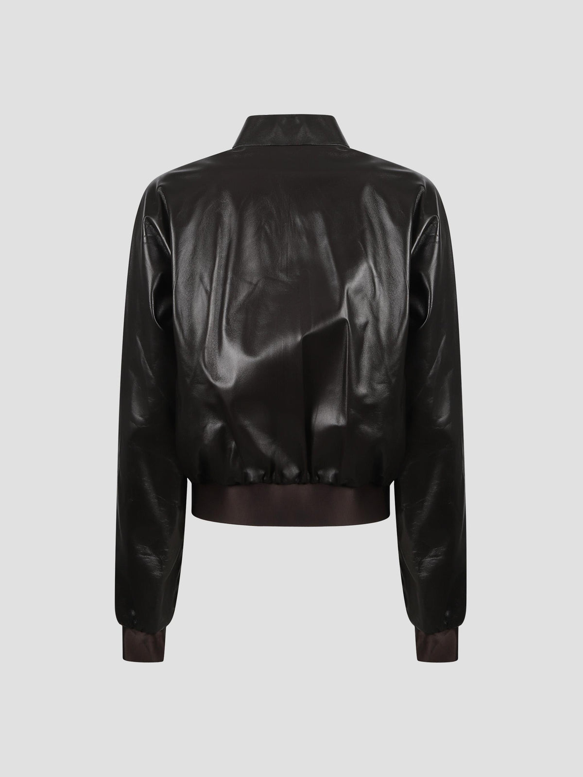 Soft Nappa Leather Bomber Jacket