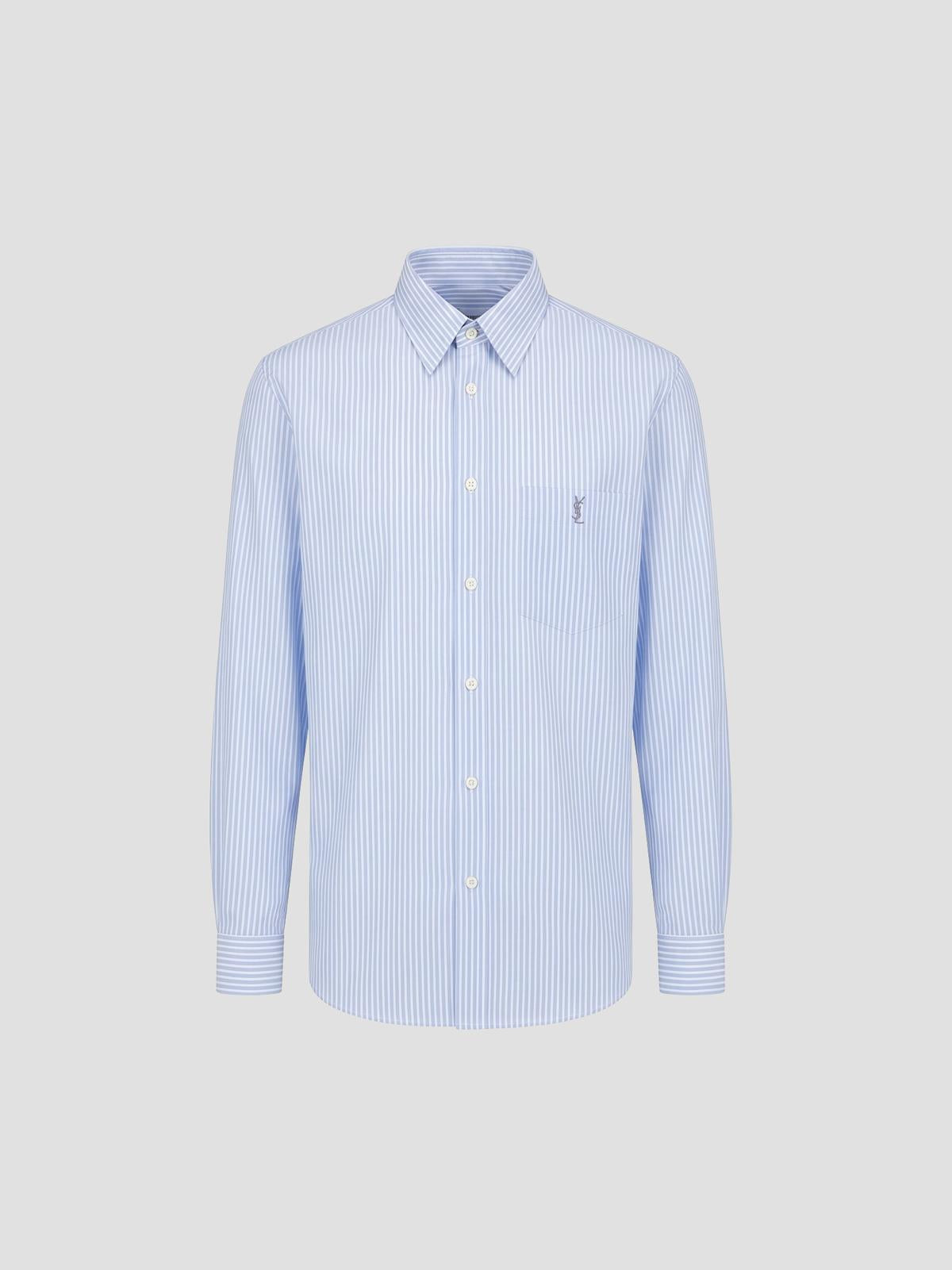 Cassandre Shirt In Striped Cotton Poplin