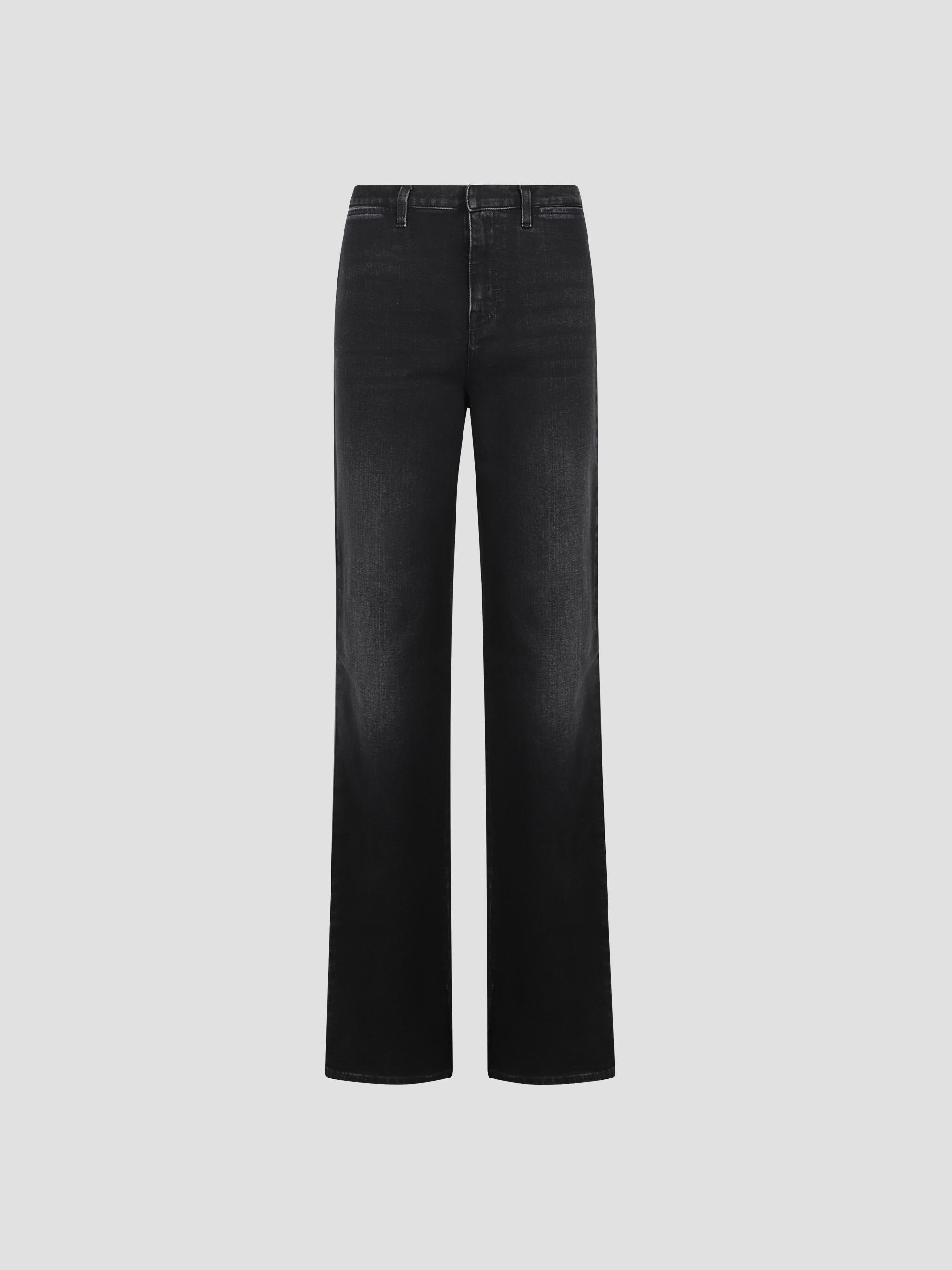 Web Stripe Straight Leg Denim Jeans
