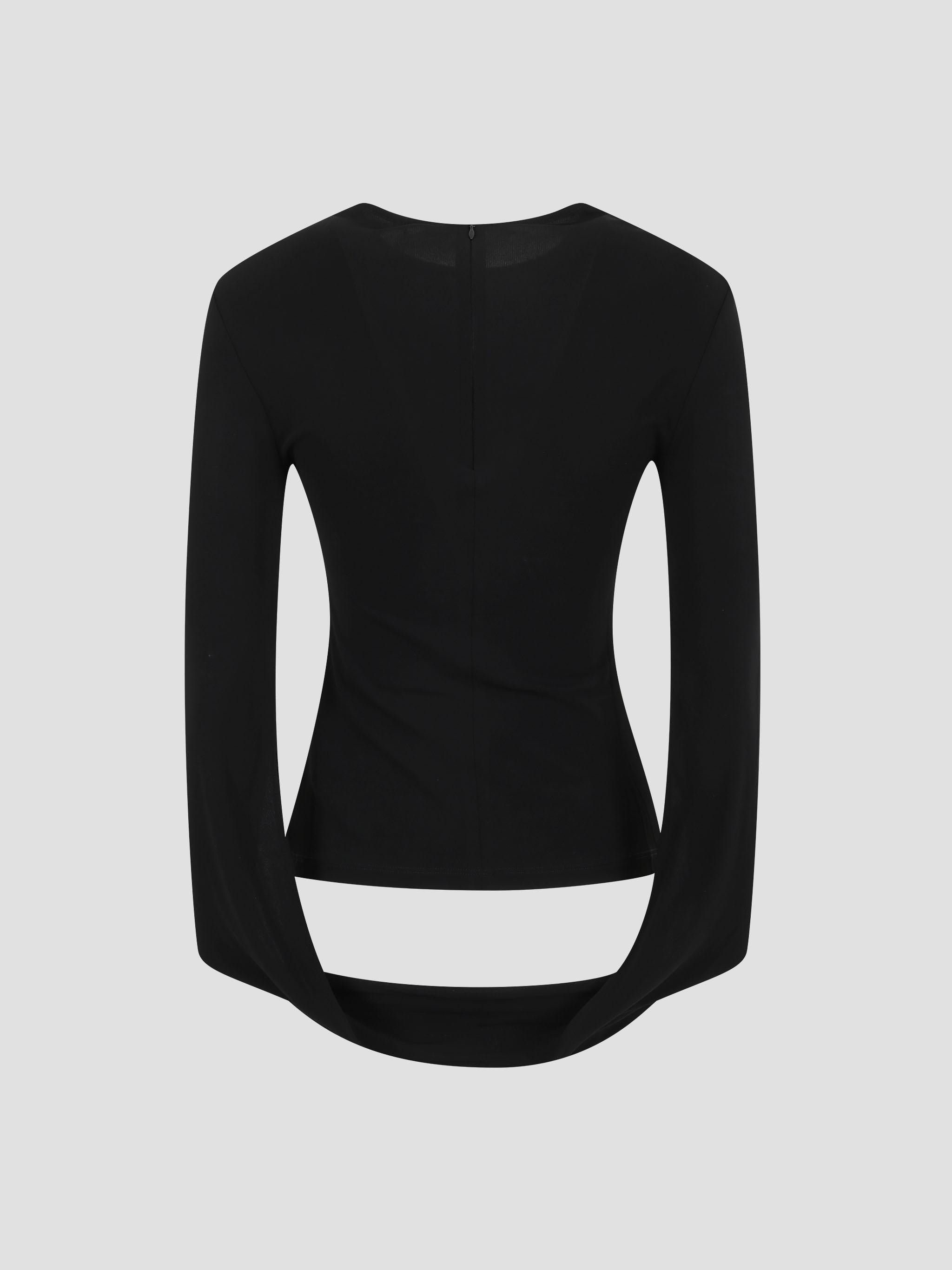 Ls Top Z Draperjem Na Hrbtu In Rokavih