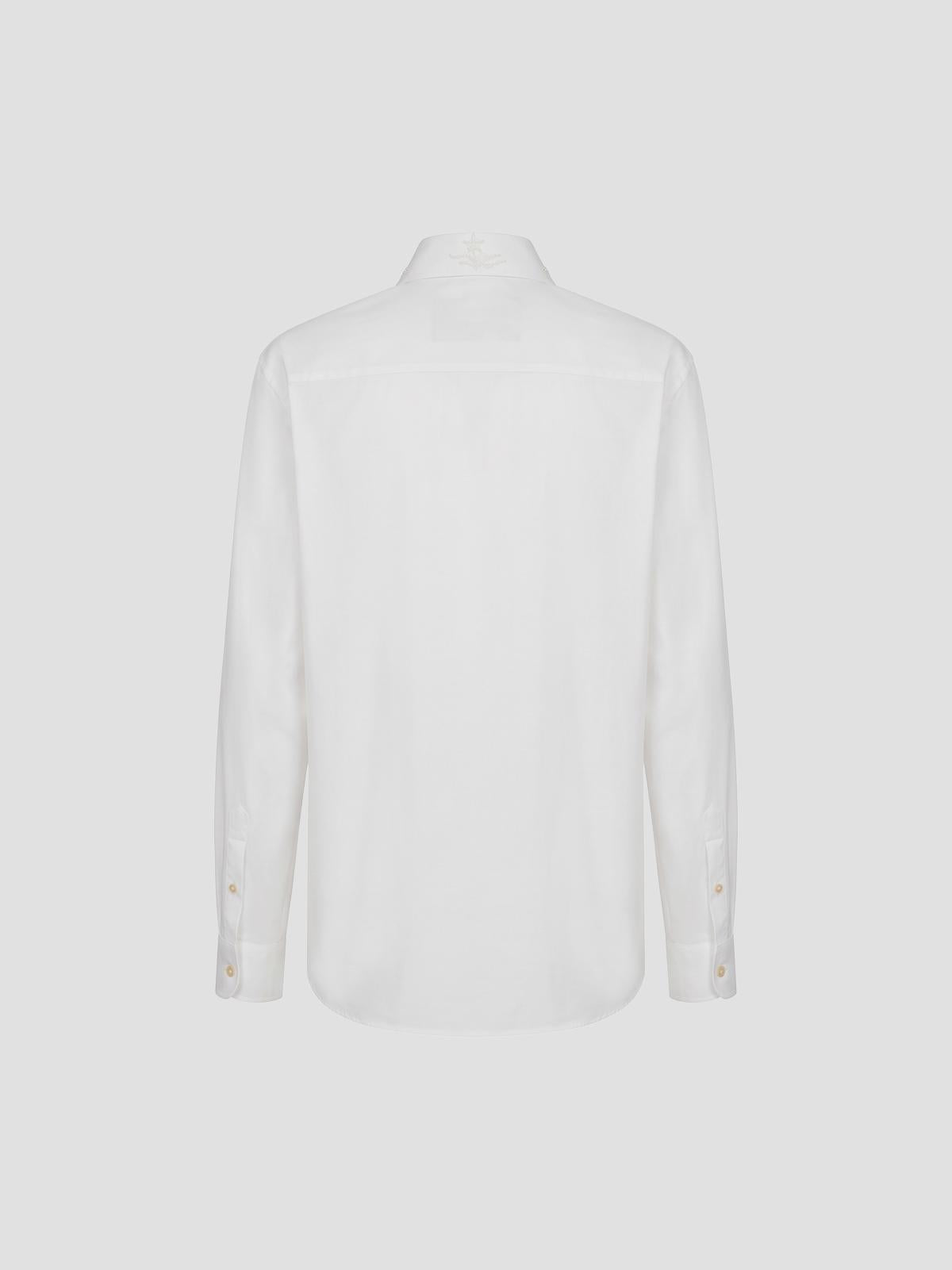 Long Sleeves Shirt Embroidered Neck