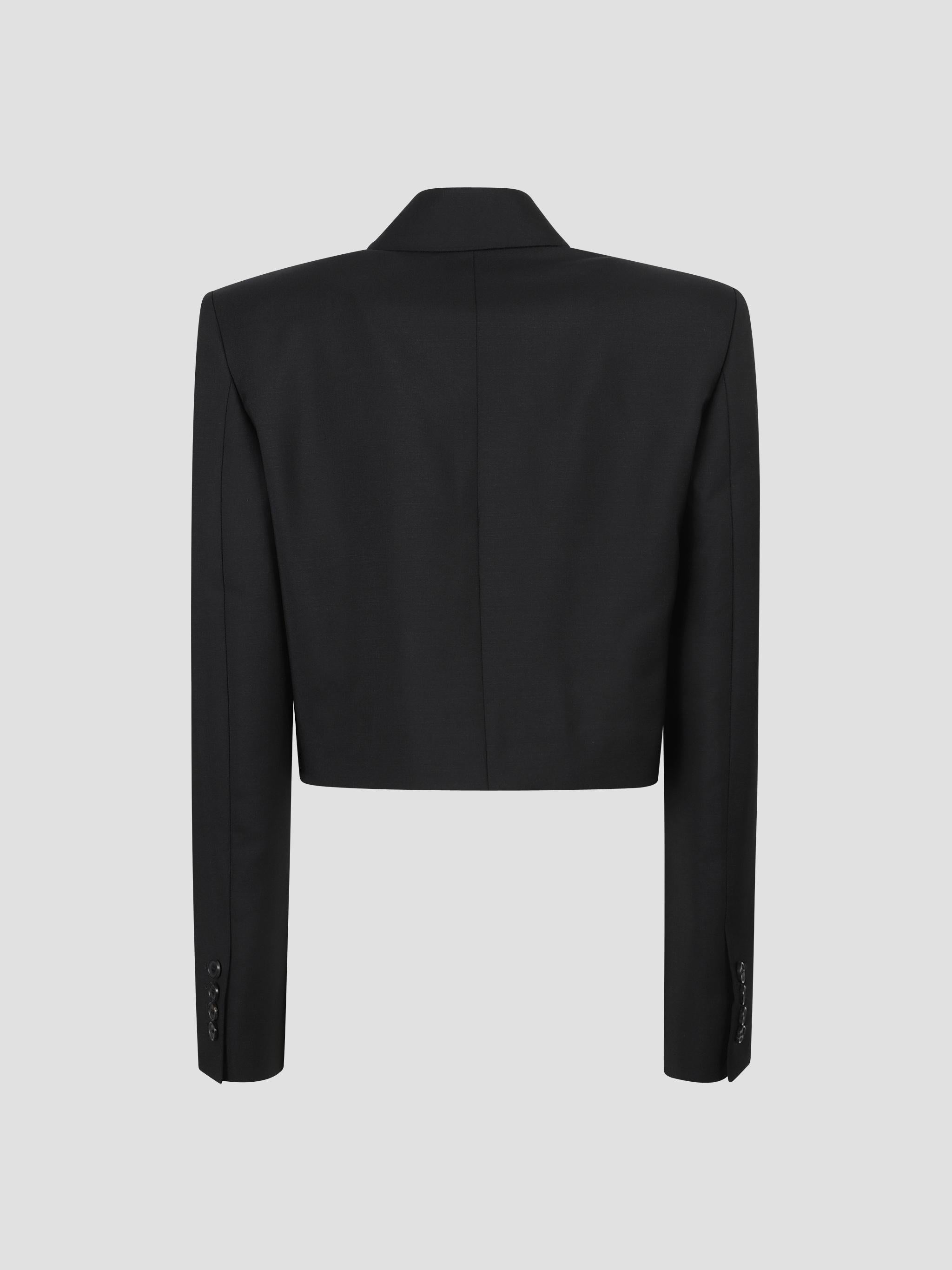 Short Wool And Mohair Jacket