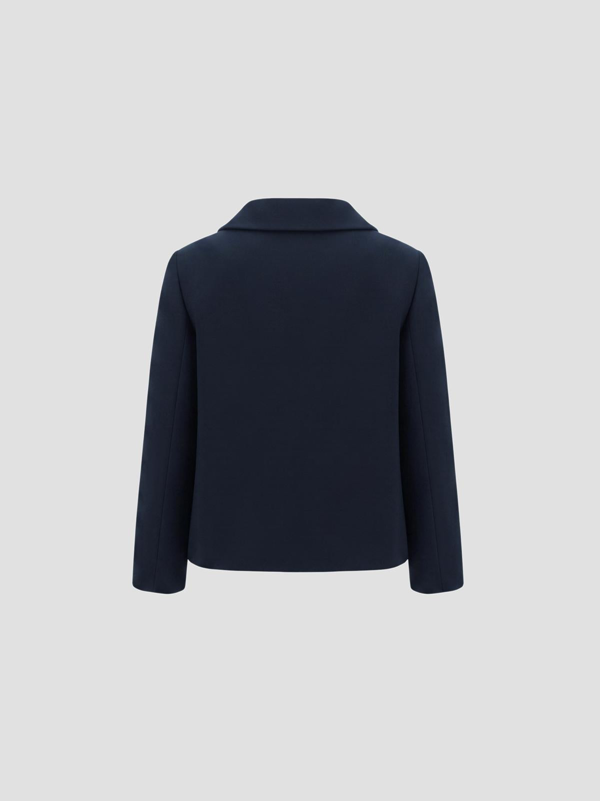 Crepe Couture Solid Jacket