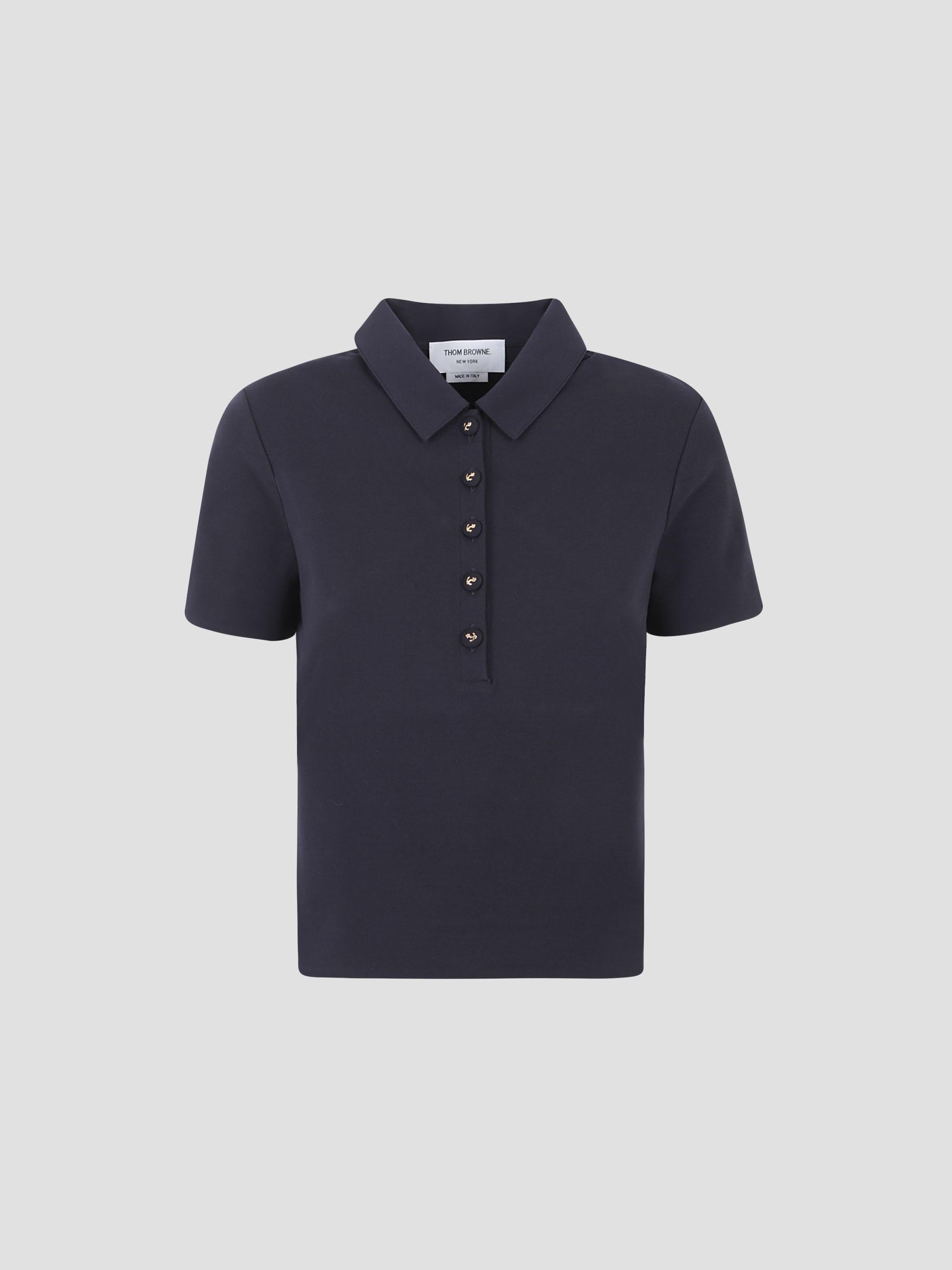 Short Sleeve Polo W/Anchor Buttons