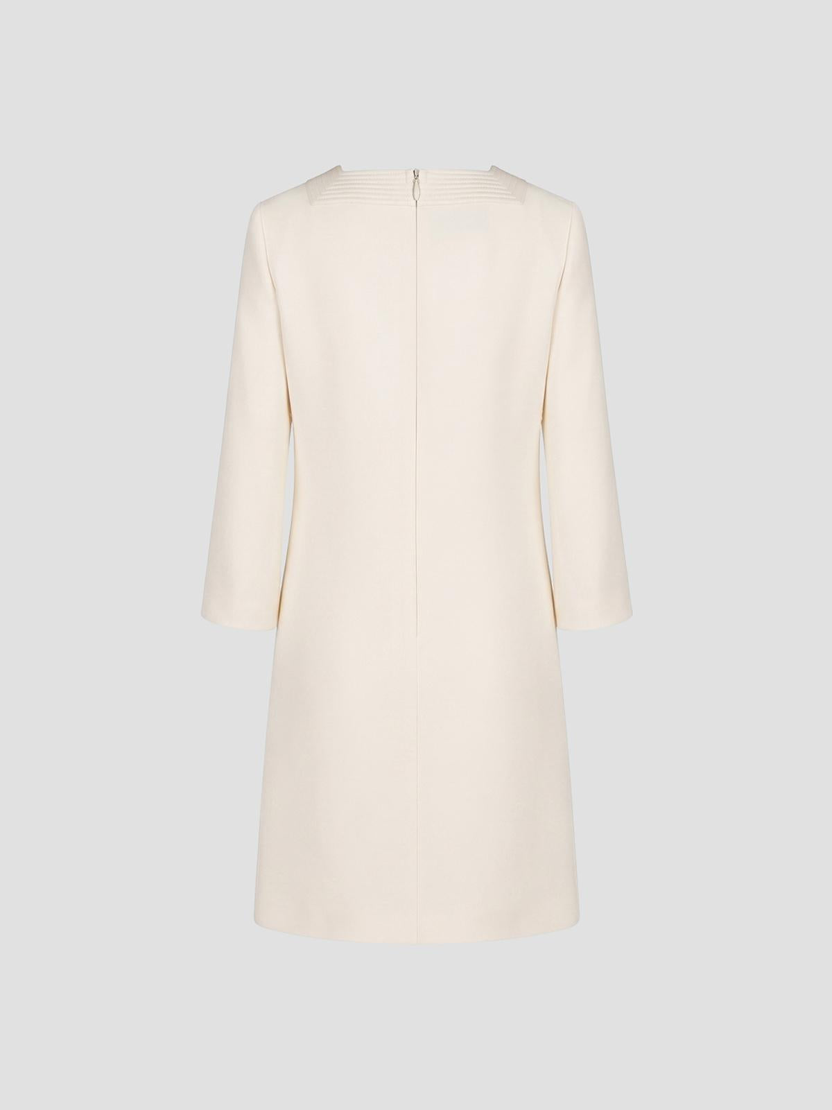 Crepe Couture Solid Mini Dress