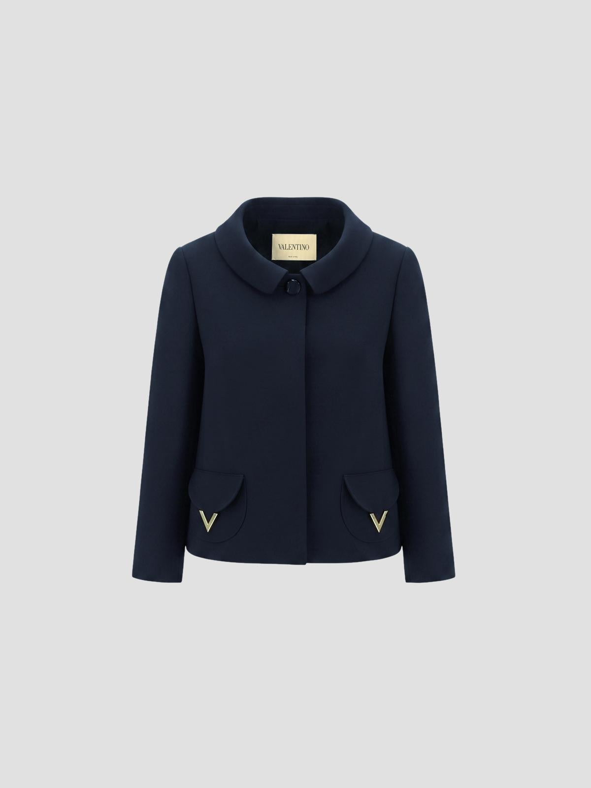 Crepe Couture Solid Jacket