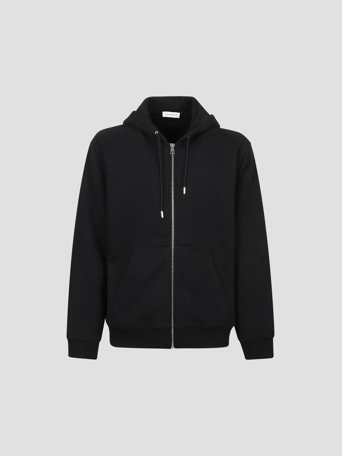 Photographic Negative Print Zipped Hoodie