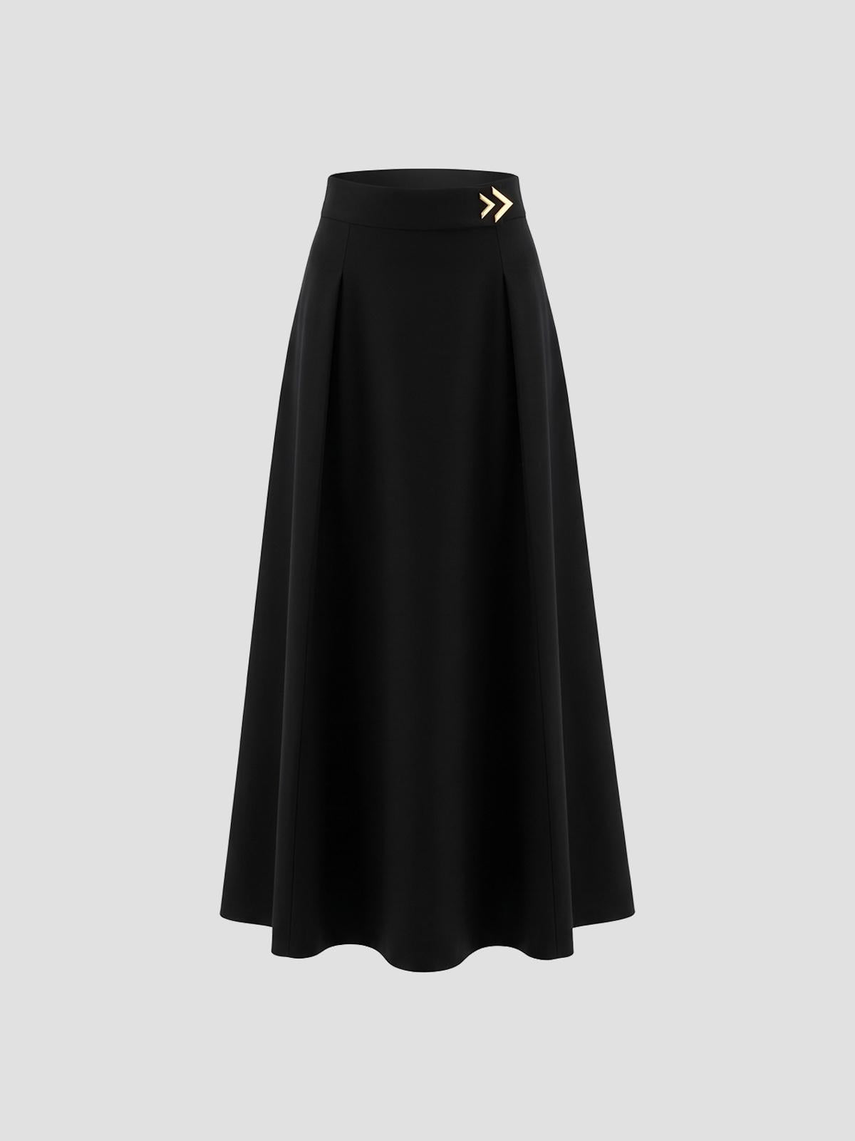 Skirt Solid Crepe Couture