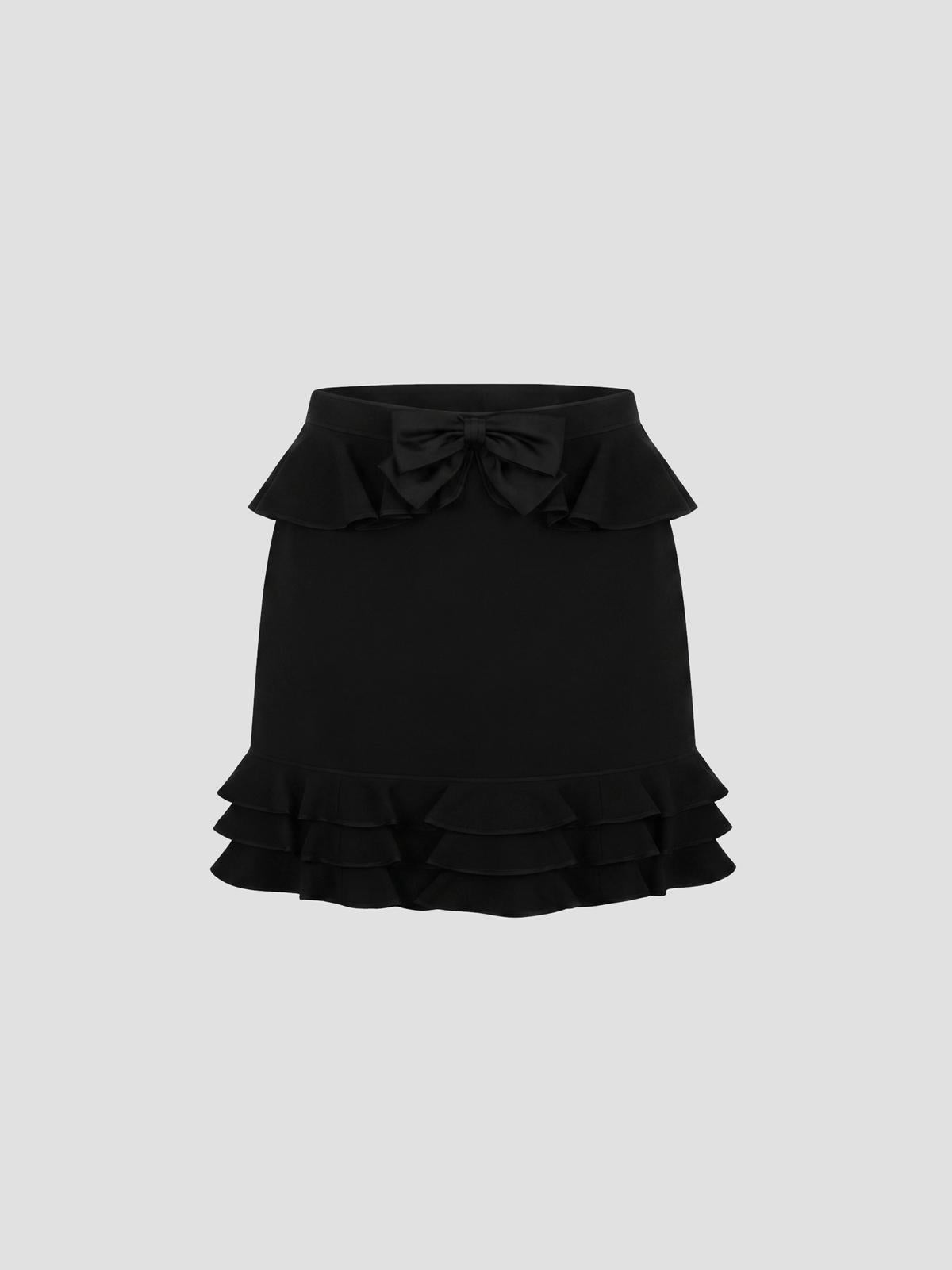 Crepe Couture Solid Skirt