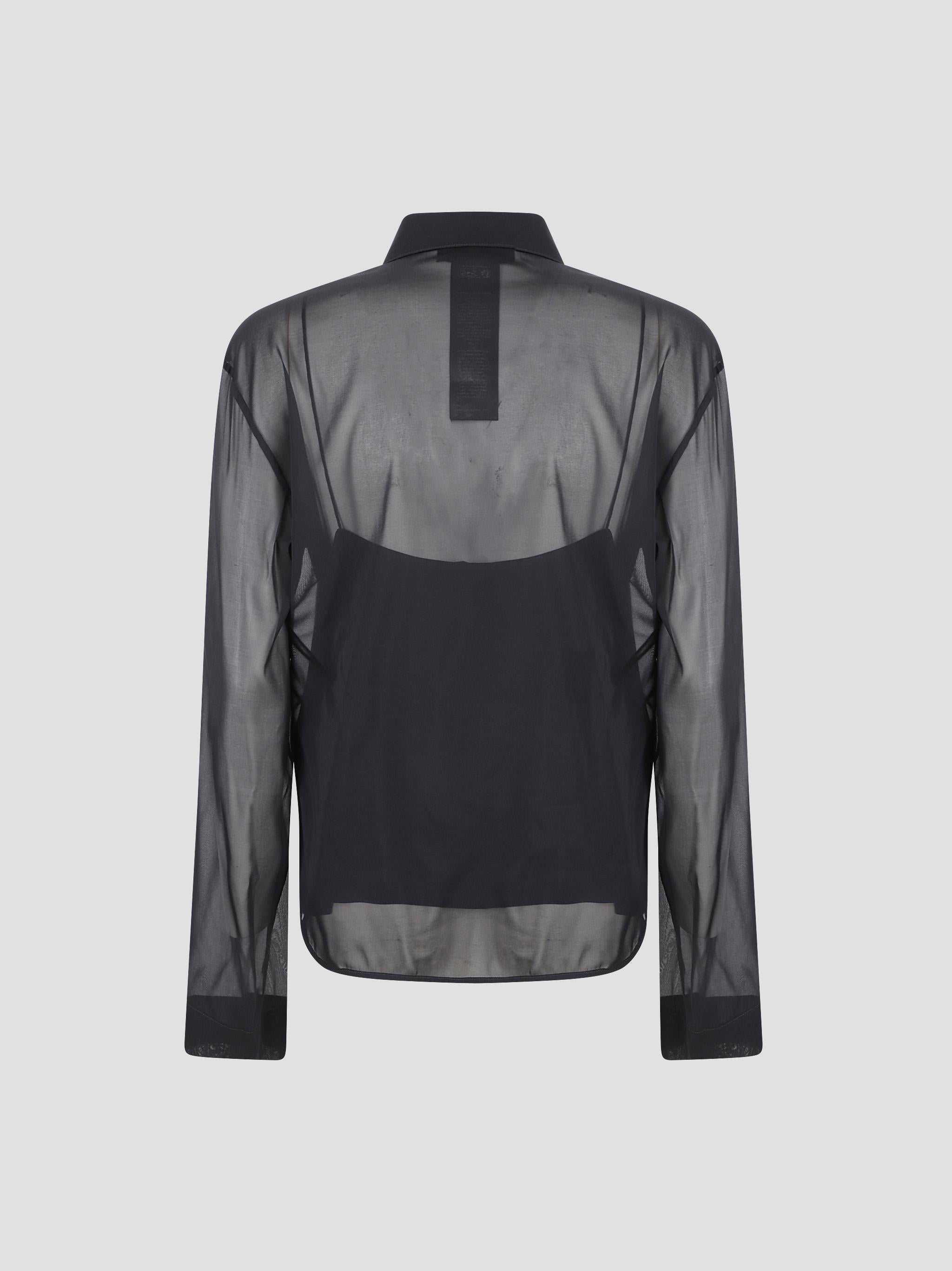 Transparent Silk Chiffon Shirt