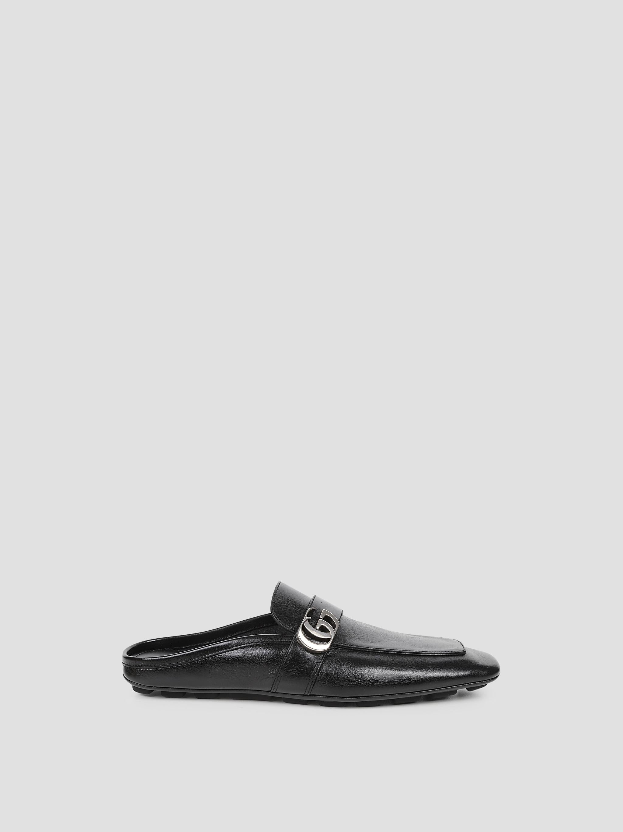 Generation Gucci Double G Leather Slipper