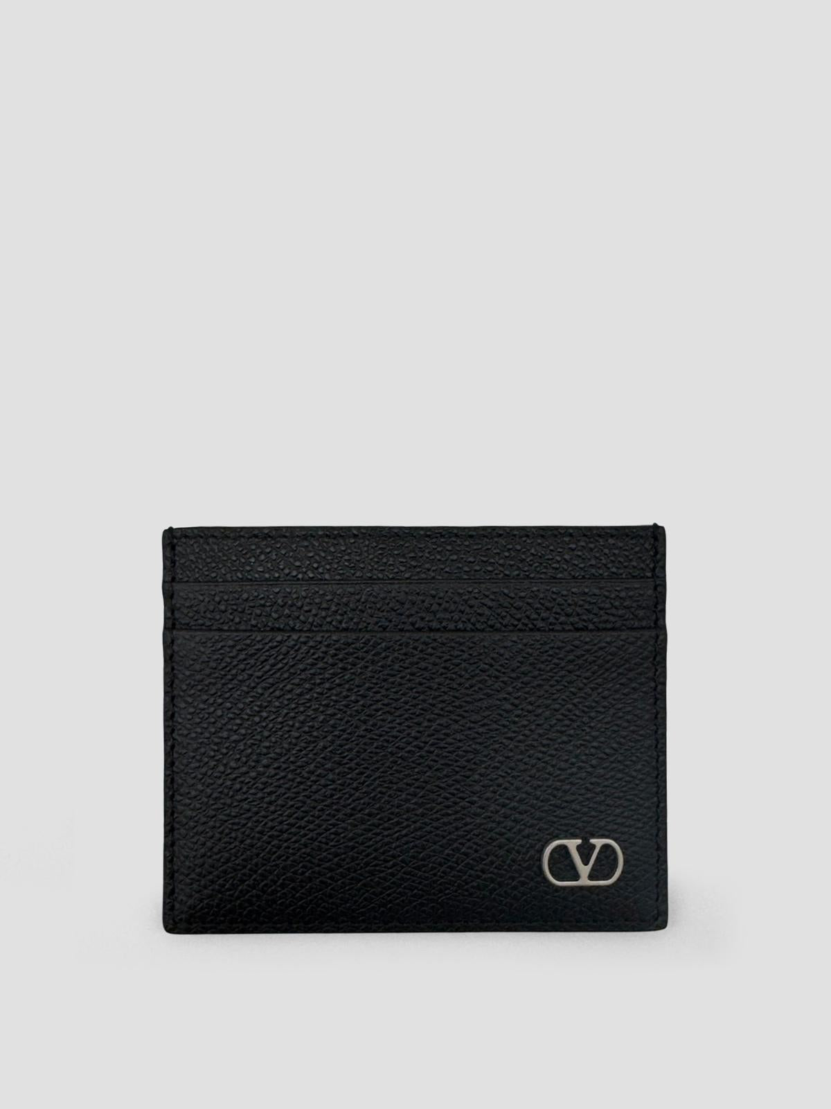 V Logo Signature Card Holder