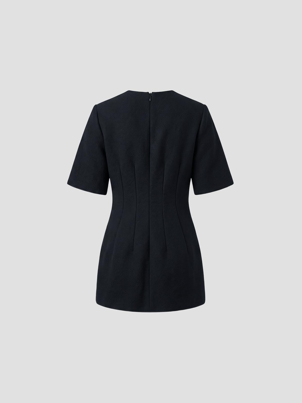 Sculptural Scuba Top