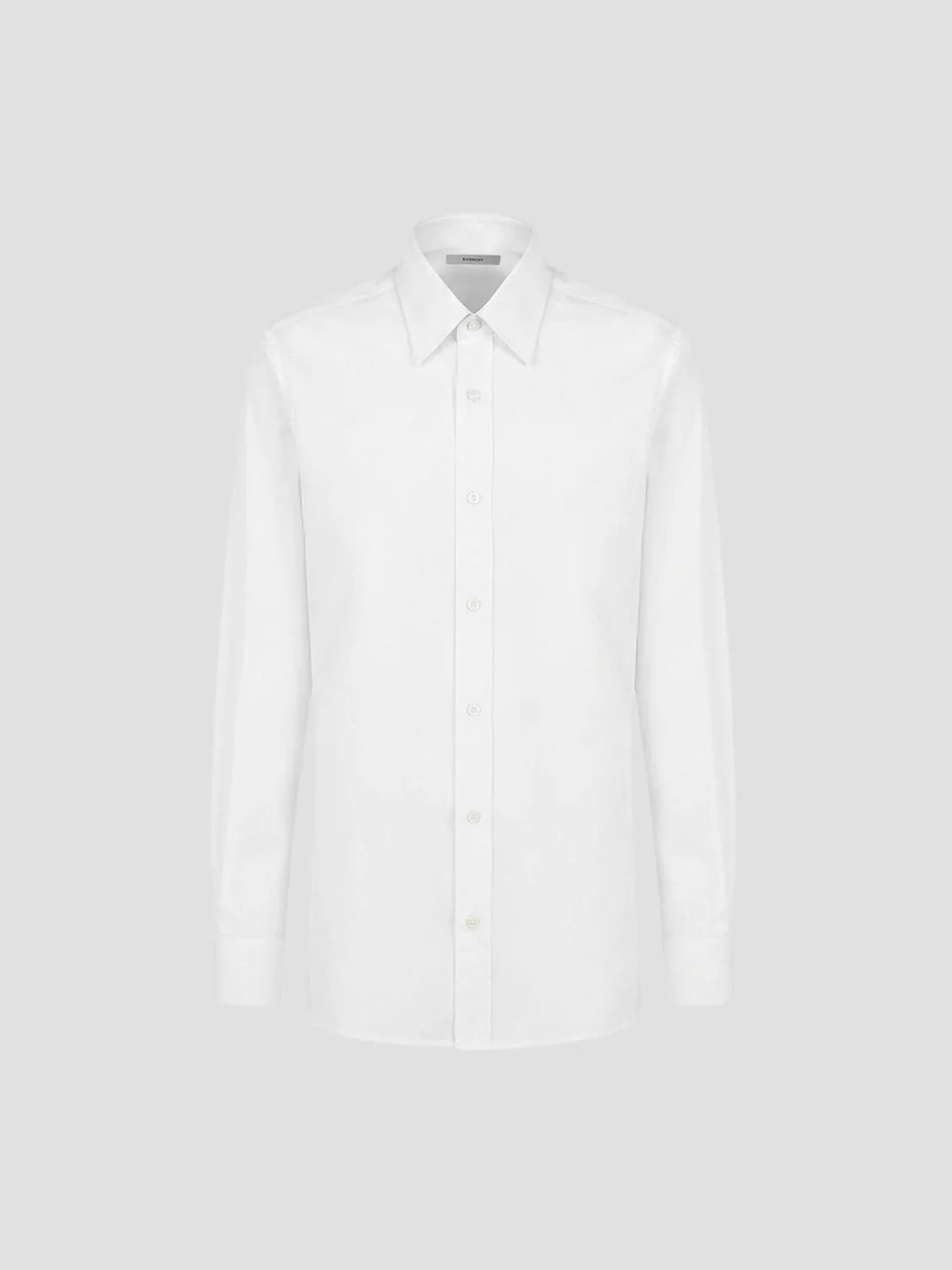 Slim-Fit Poplin Shirt With Jacquard