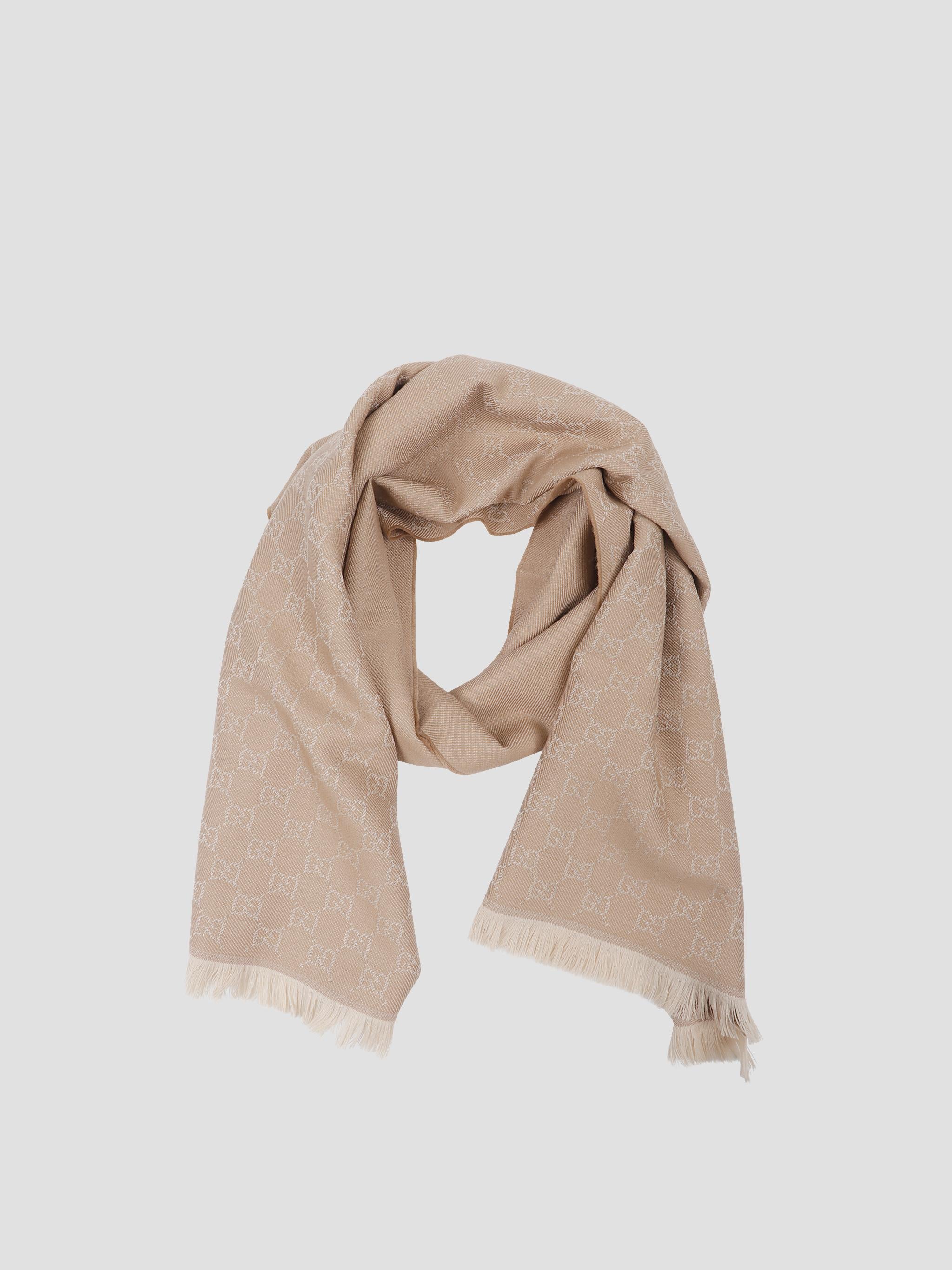 Embroidered Wool Scarf