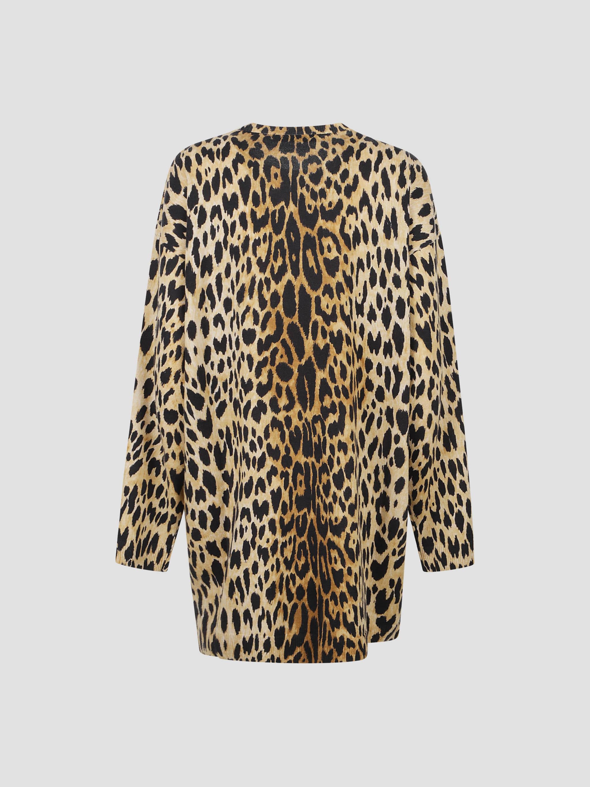 Printed Cashmere Knit Dress