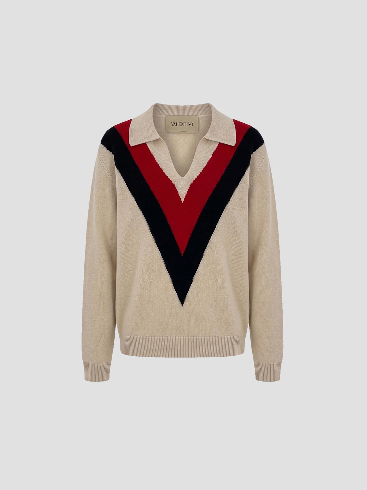 Knit Polo Vlogo Signature