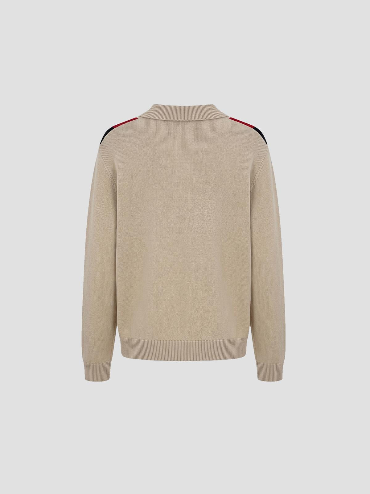 Knit Polo Vlogo Signature
