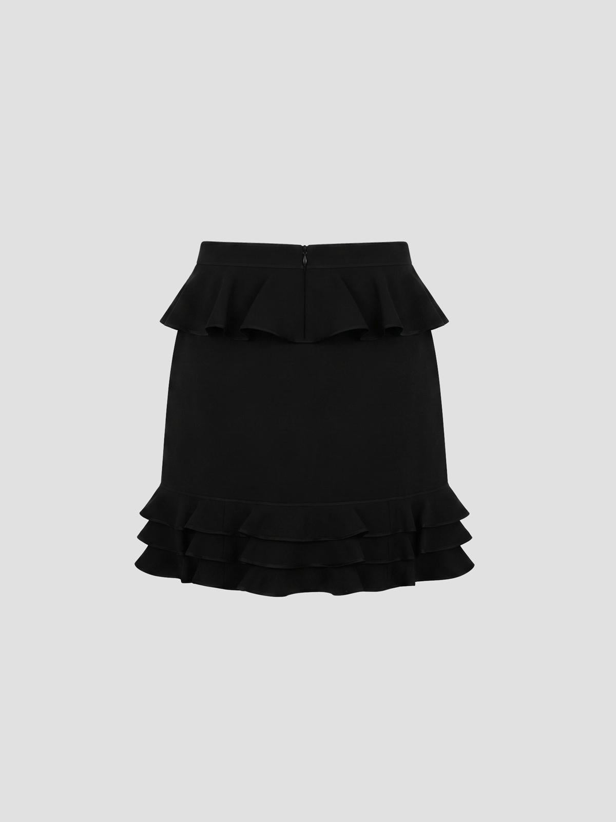Crepe Couture Solid Skirt