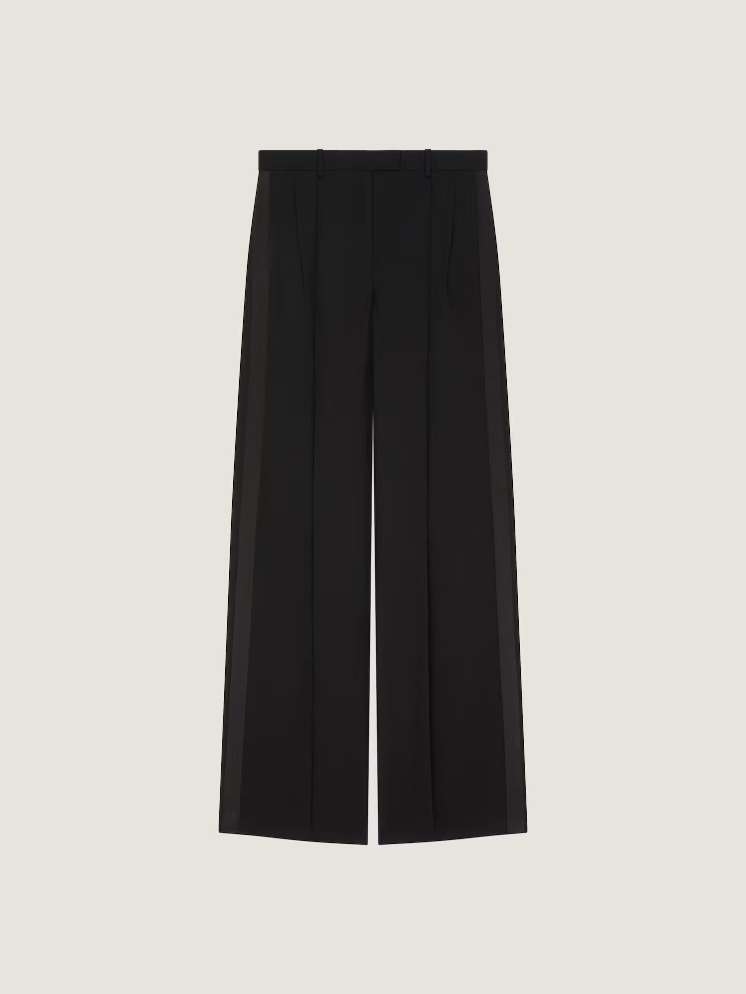 Double-Pleated Tuxedo Trousers