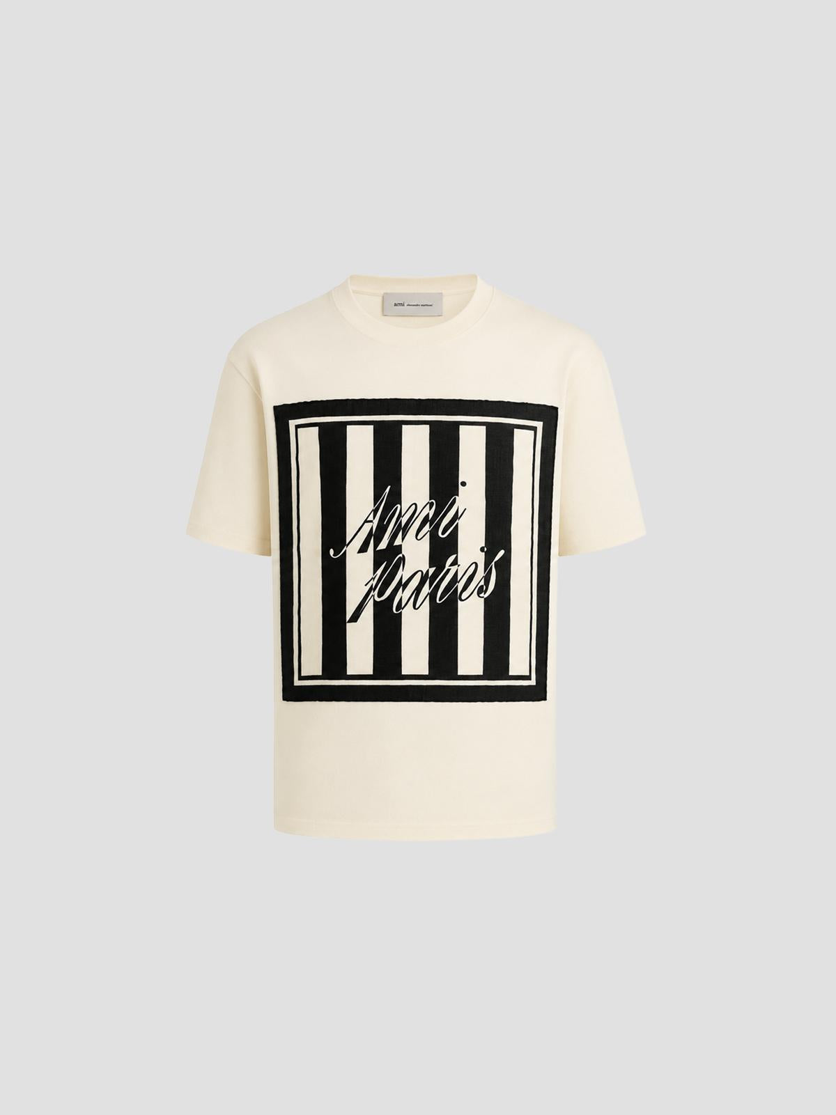 Boxy Ss T-Shirt With Sewn Scarf