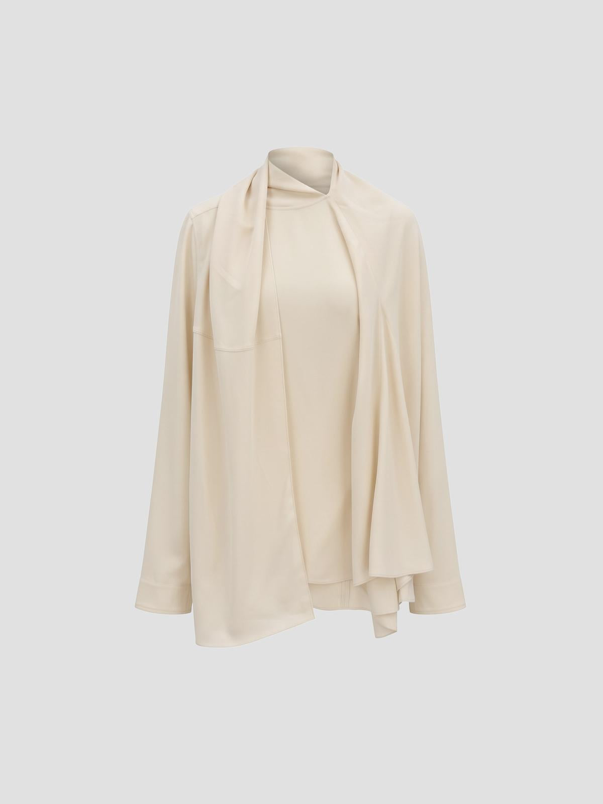 Draped Cady Blouse