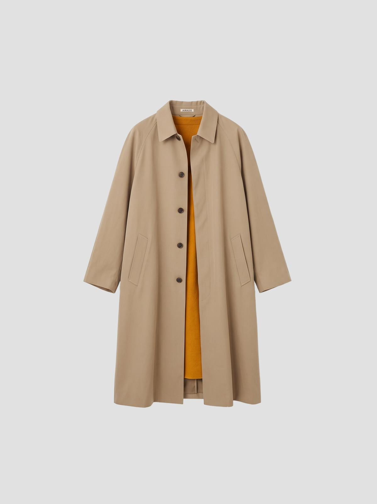 Ultra Fine Wool Twill Wool-Lined Coat