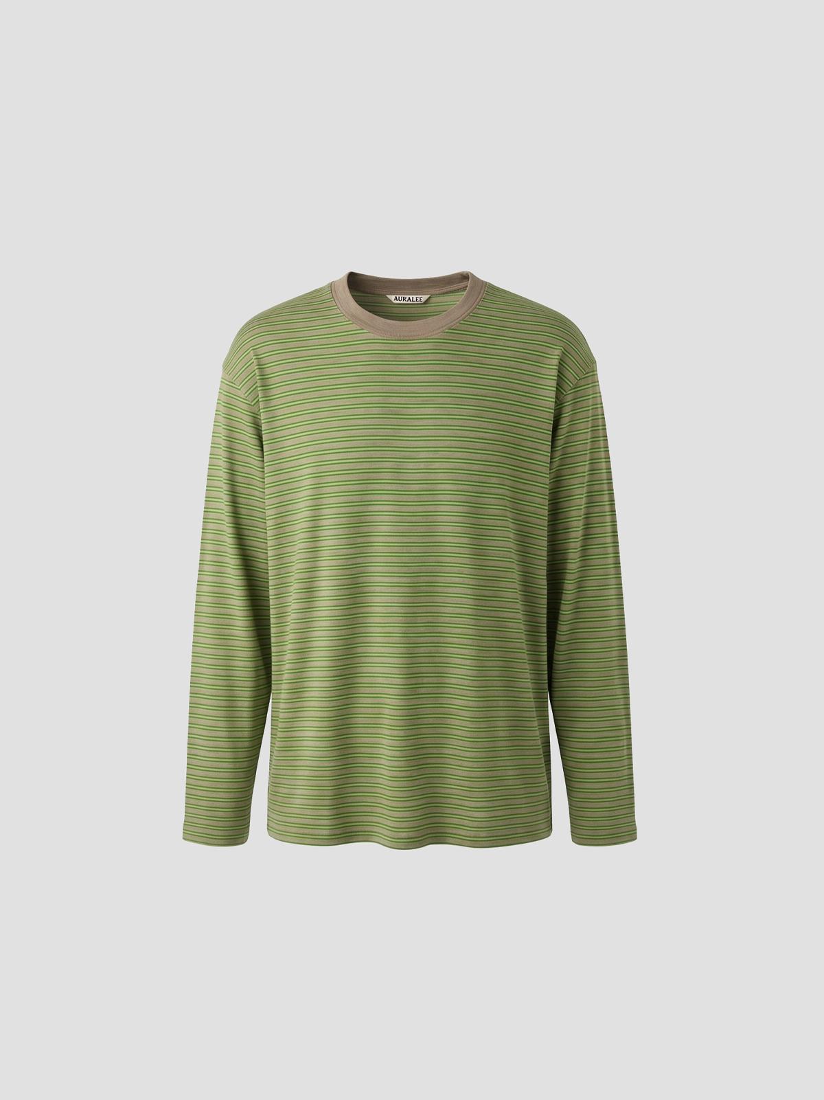 Soft Smooth Wool Stripe Jersey L/S Tee