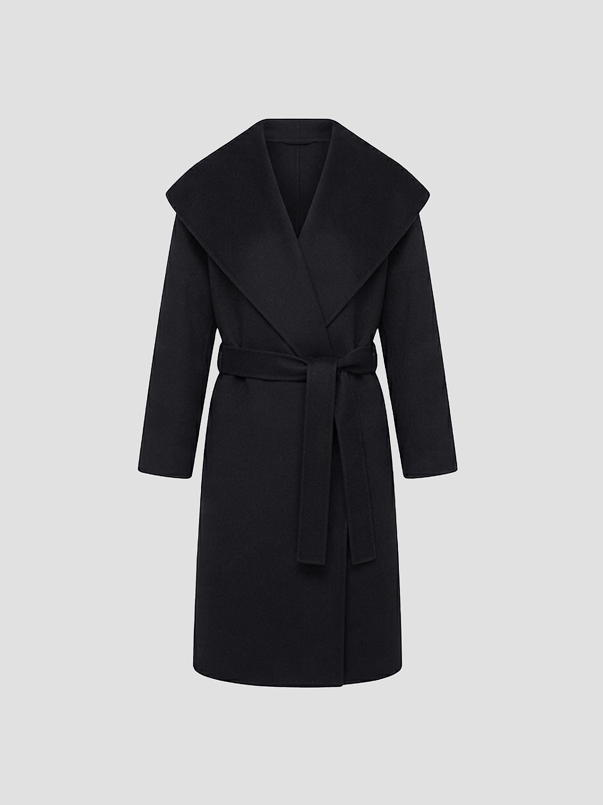 Hoodie Belted Coat