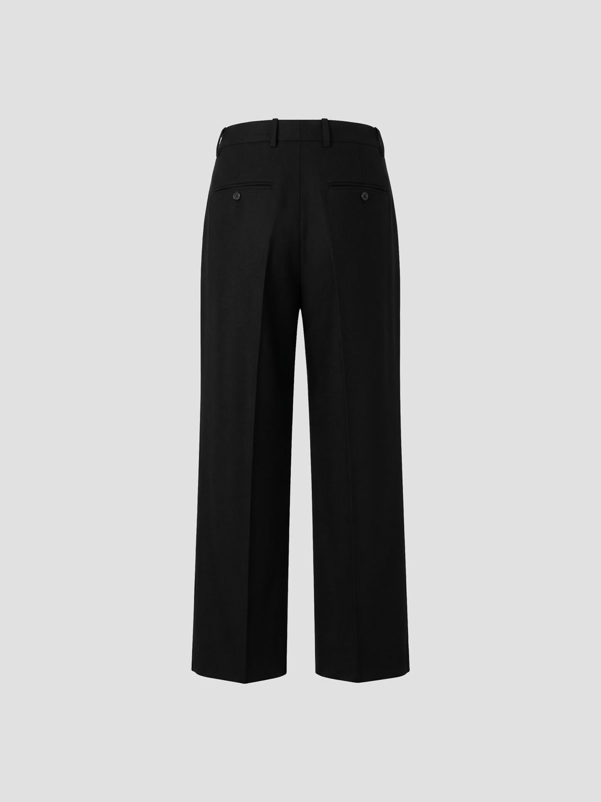 Wide Flannel Trousers