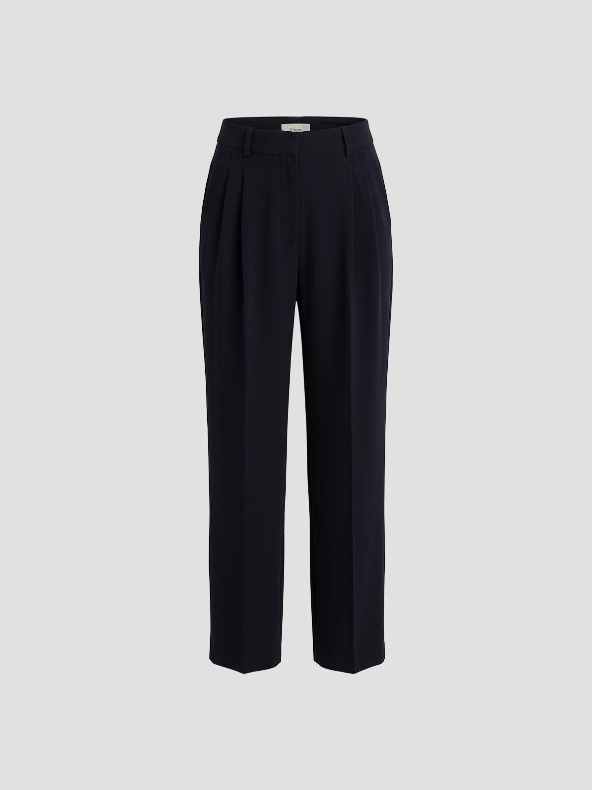 Double-Pleat Fluid Trousers