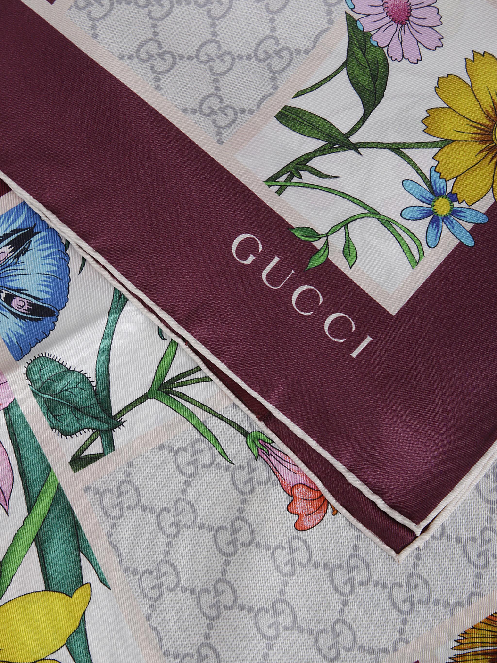 Scarf Mini Blocks Flora 90X90