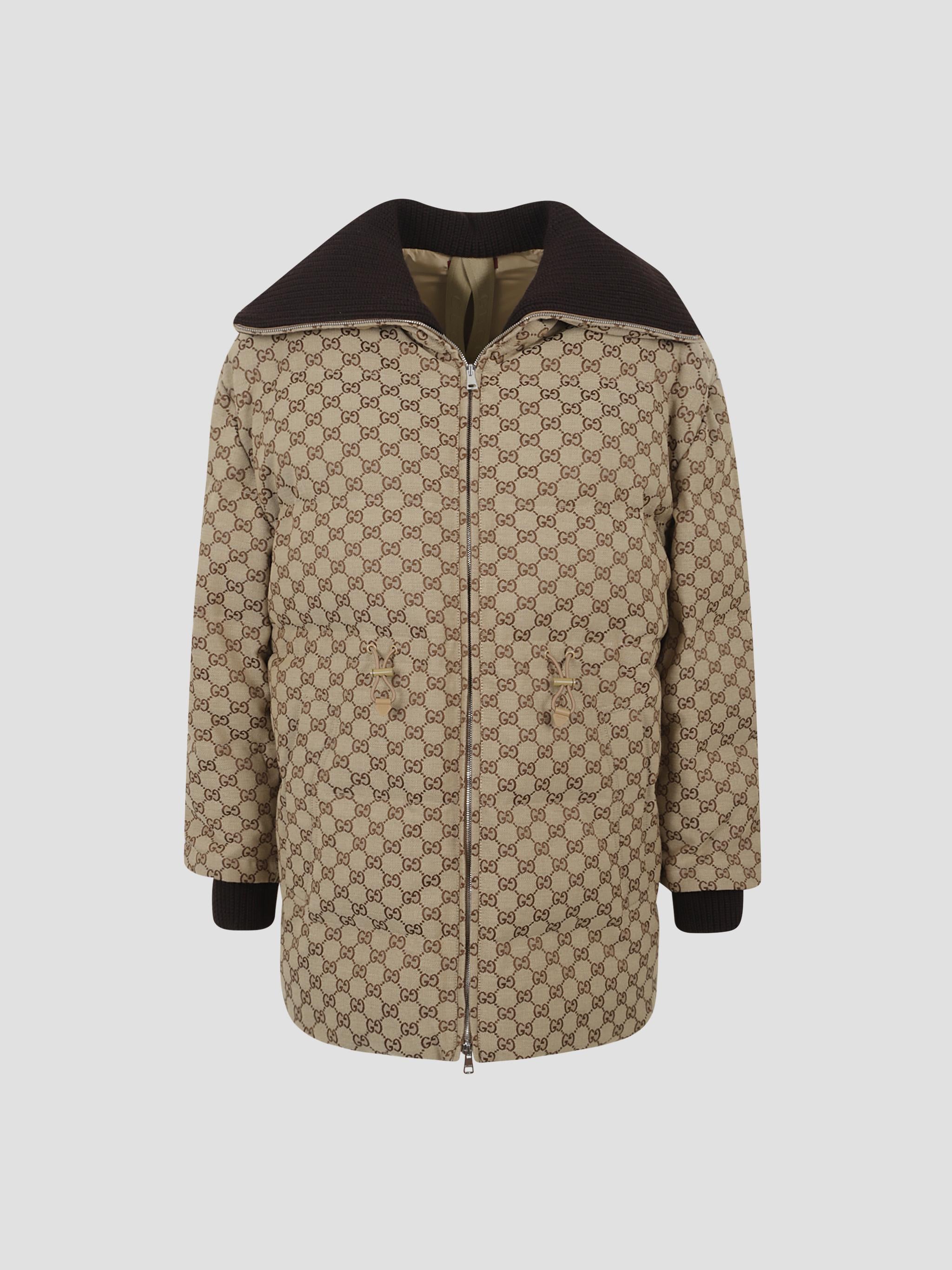 Monogram Padded Zip-Up Jacket