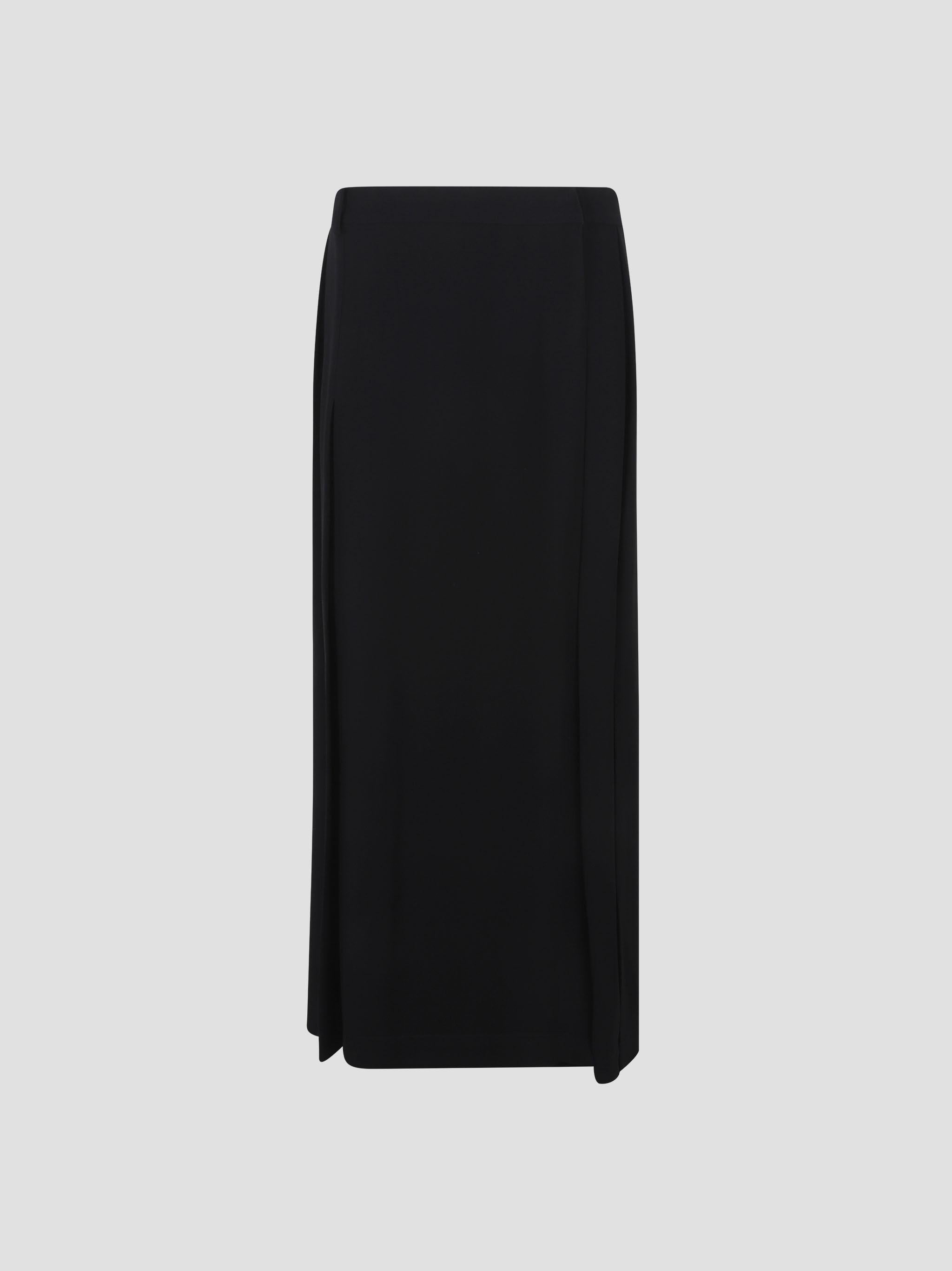 Pleated Wrap Skirt