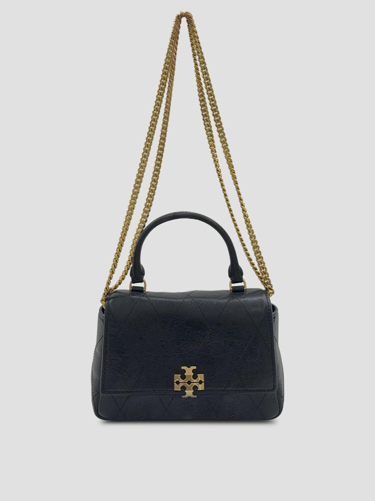 Charlie Quilted Top Handle Chain Wallet