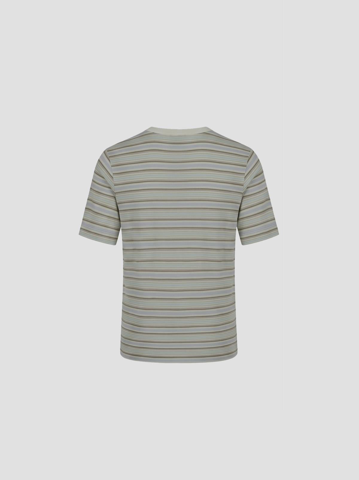 Gradient Stripe Jersey Tee