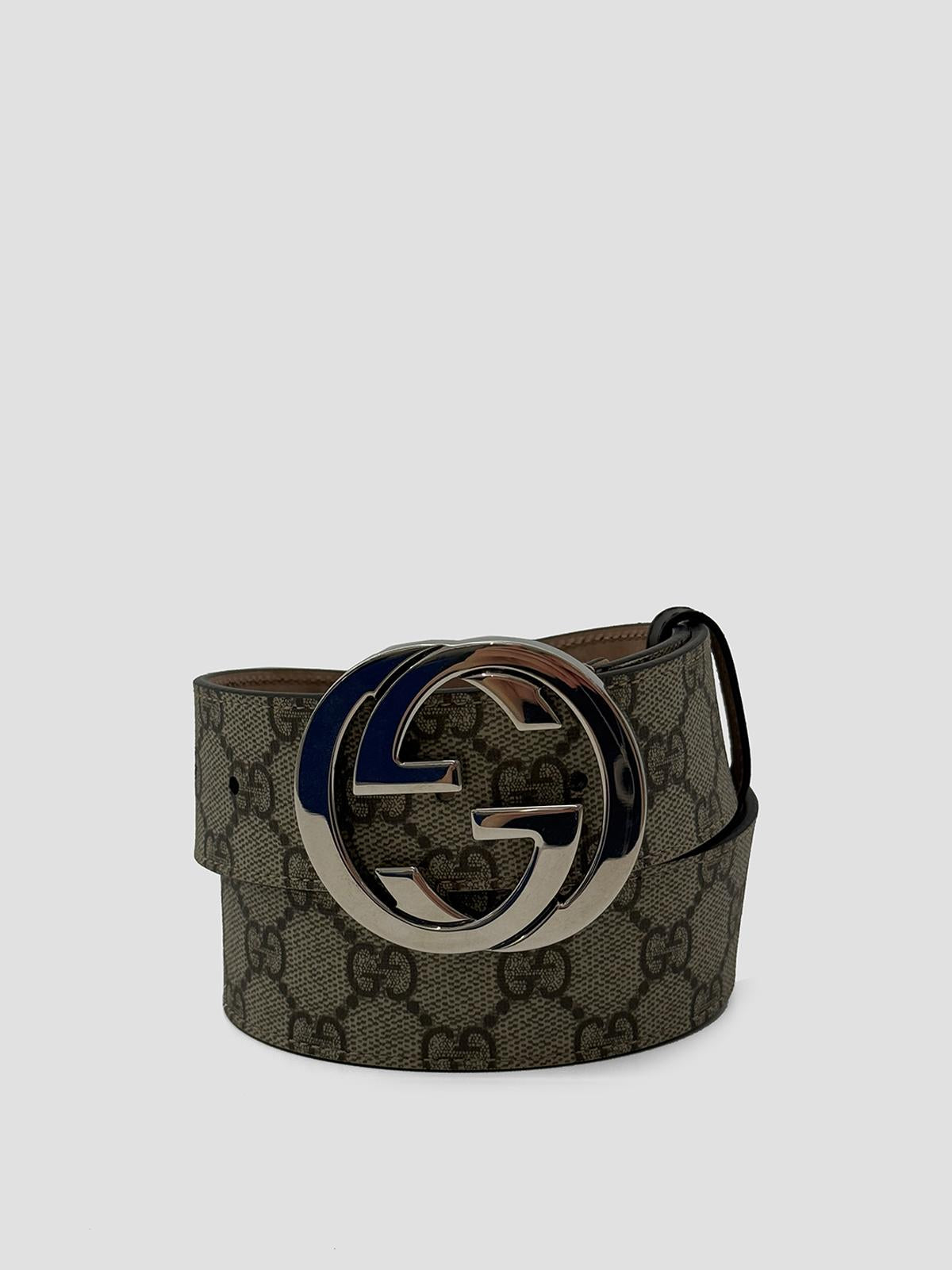 Belt With Gg Cross Buckle