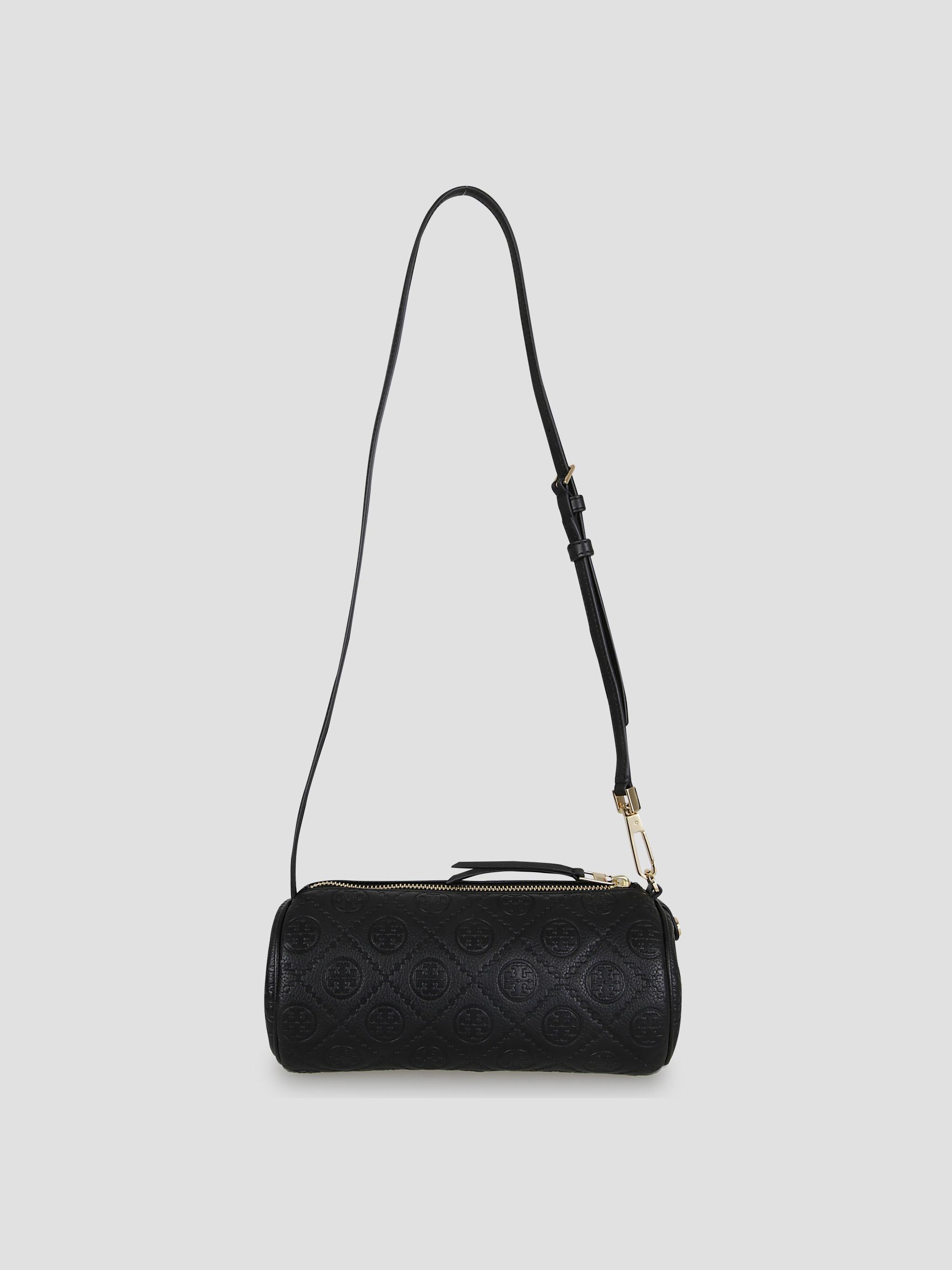 T Monogram Pebble Cylinder Bag