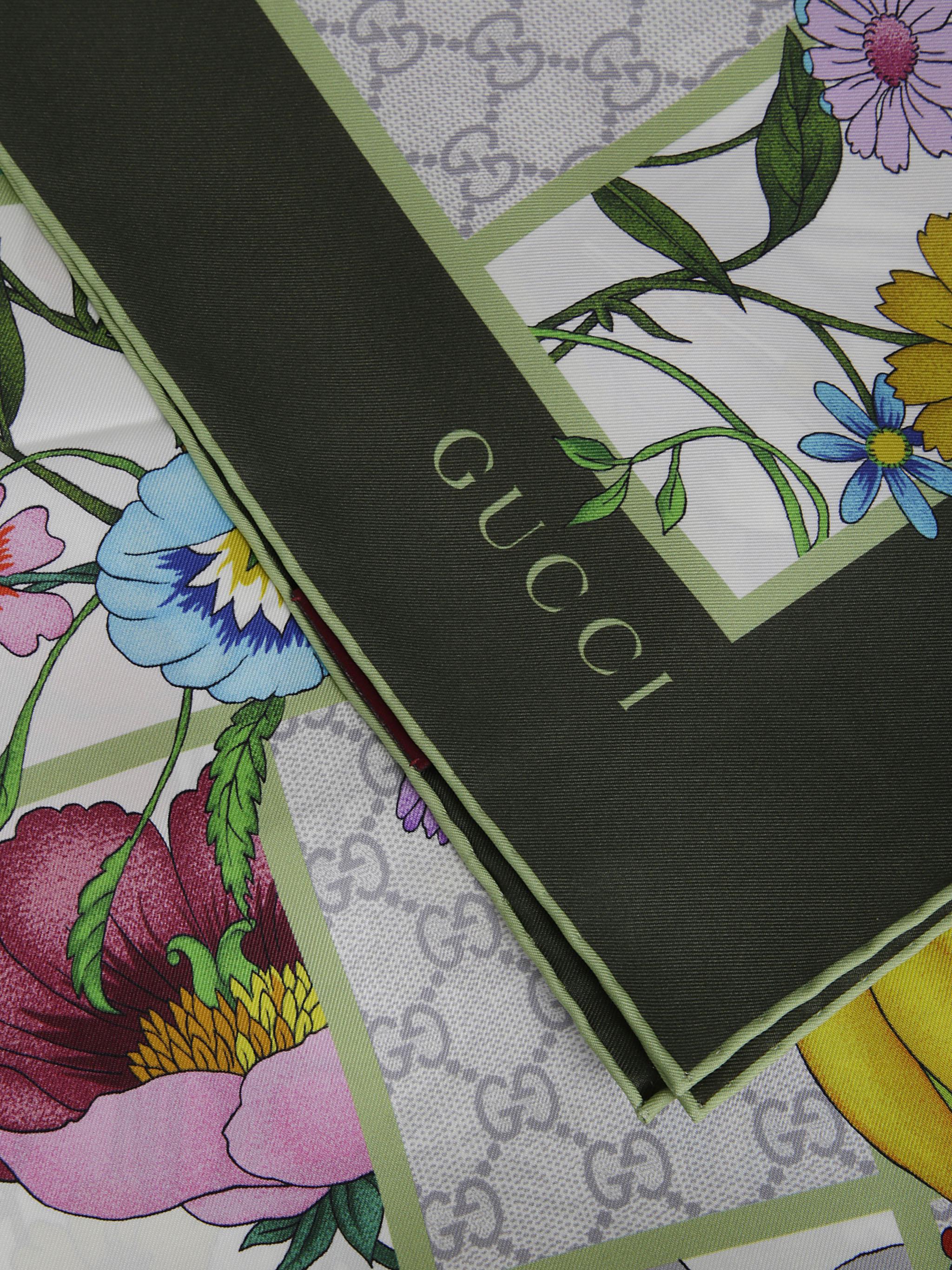 Scarf Mini Blocks Flora 90X90