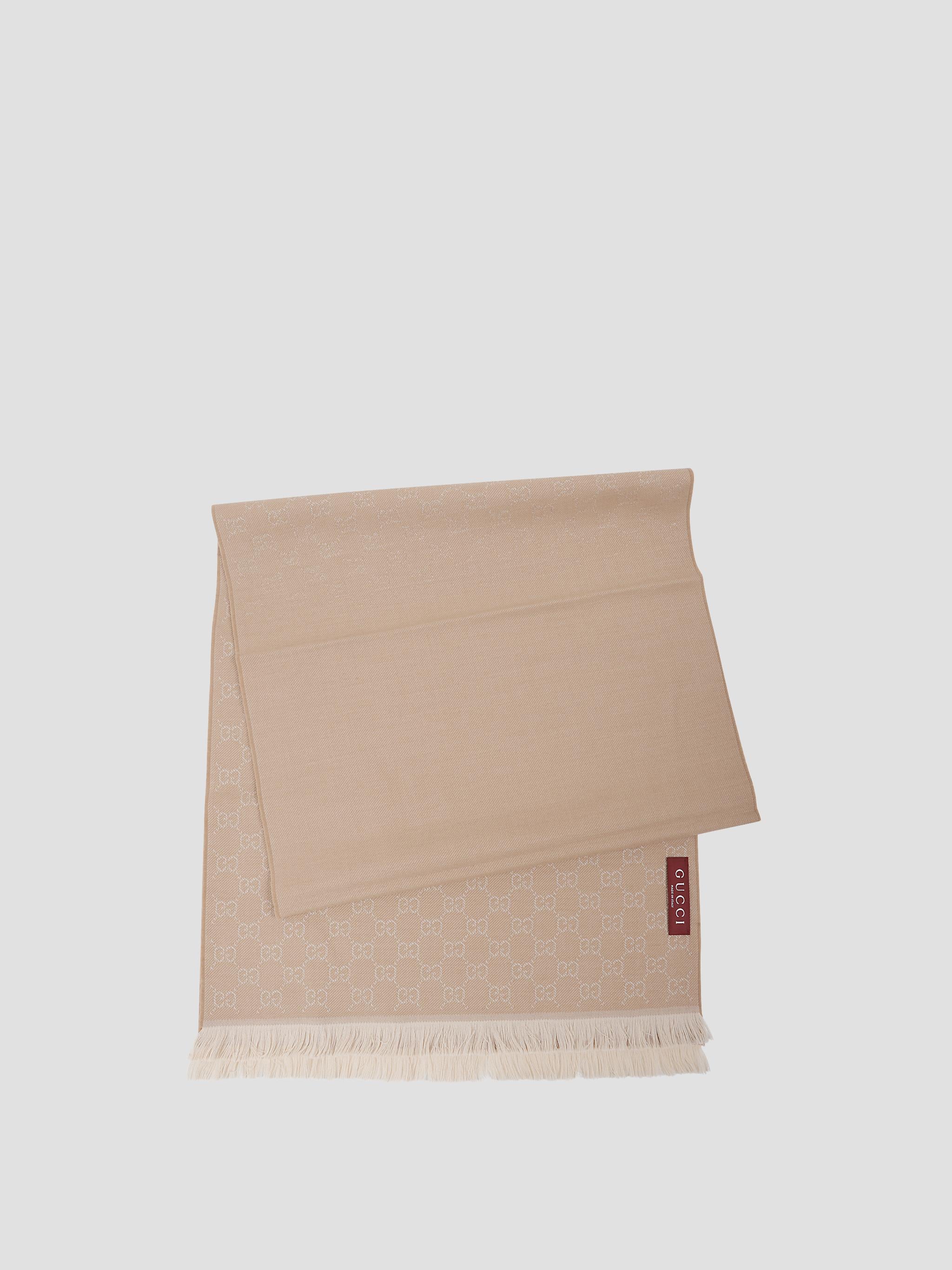 Embroidered Wool Scarf