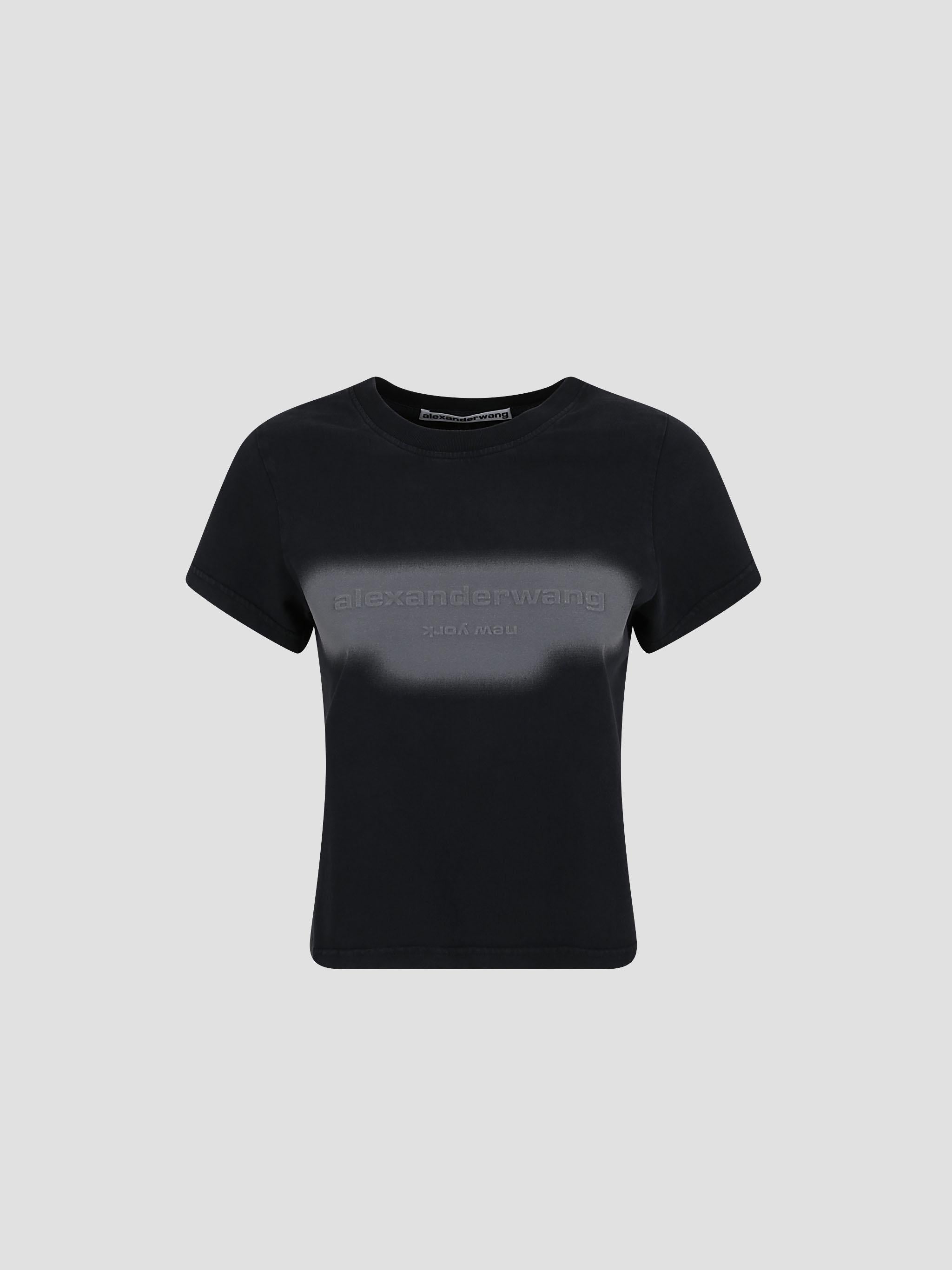Shrunken Tee W/ Emboss Graphic