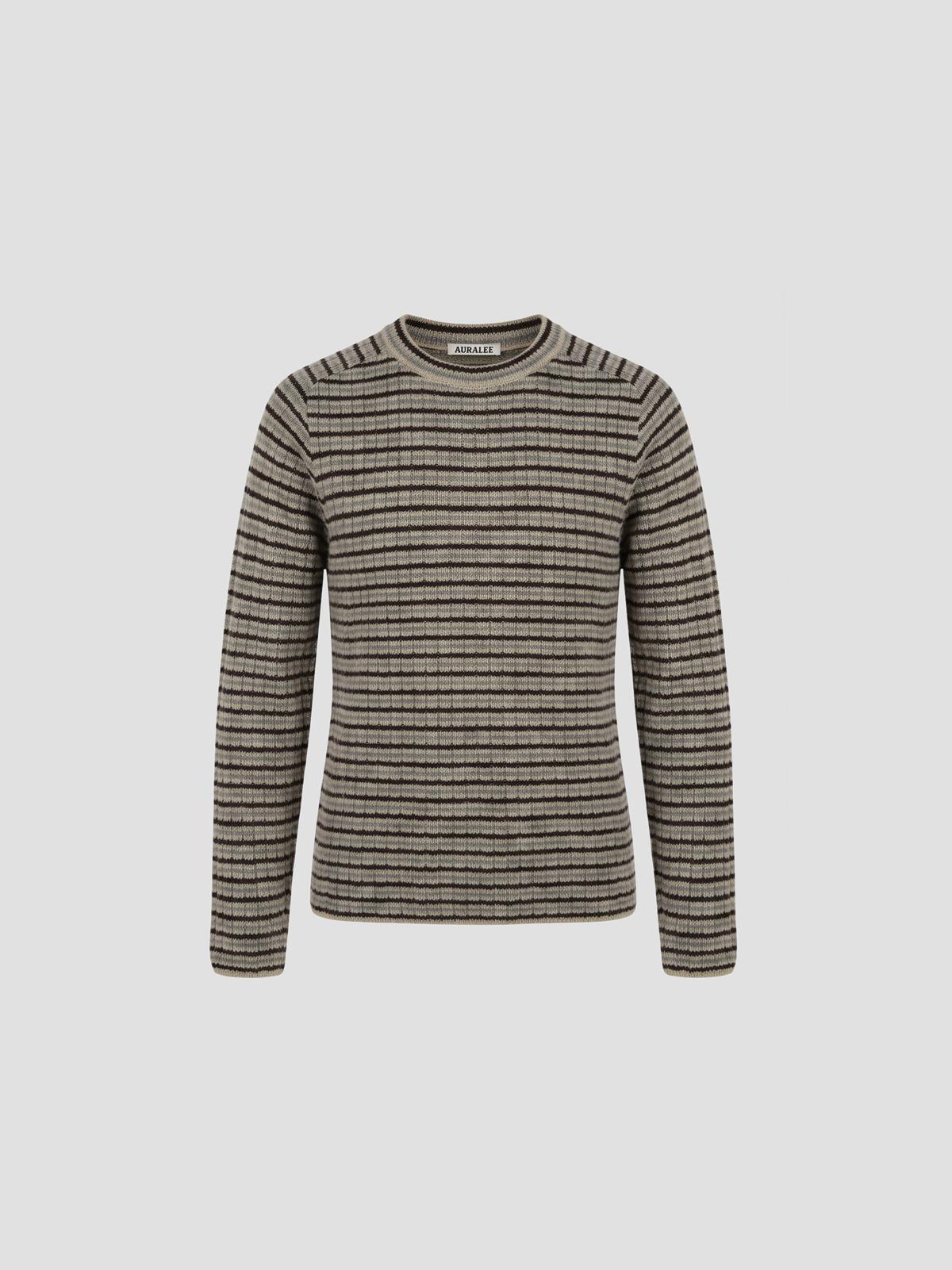 Shetland Wool Cashmere Rib Knit P/O