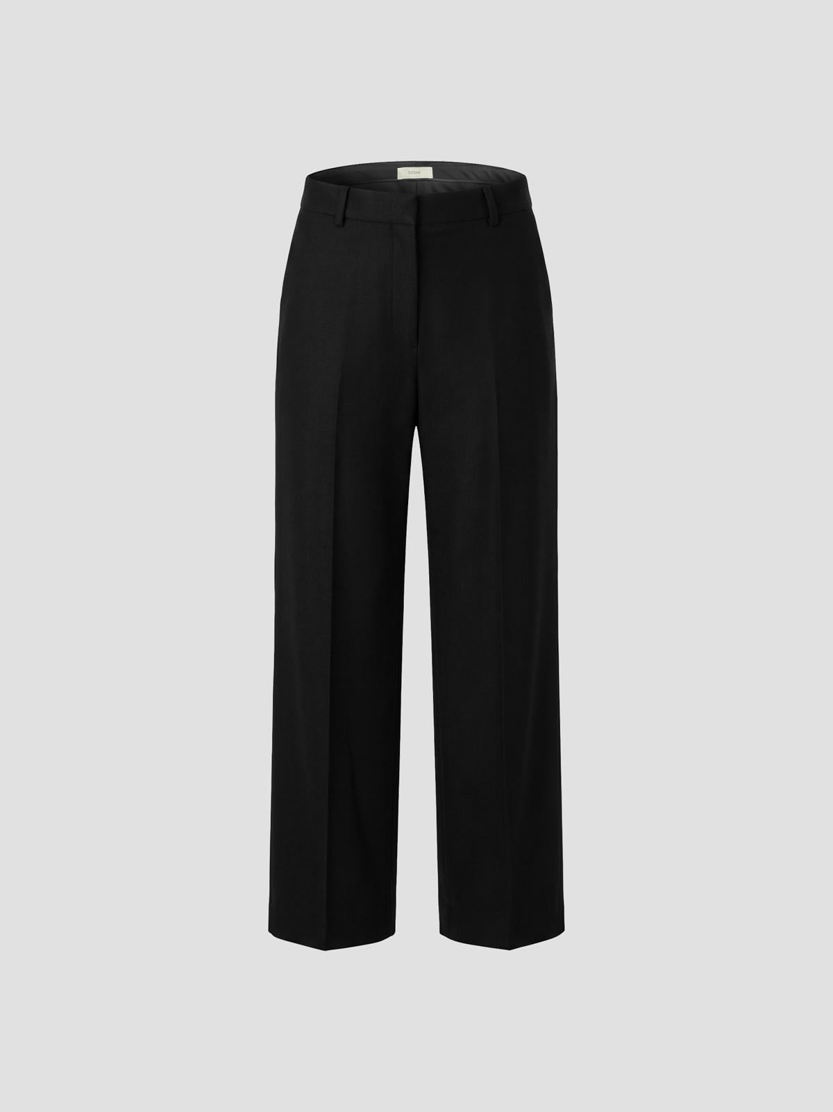 Wide Flannel Trousers