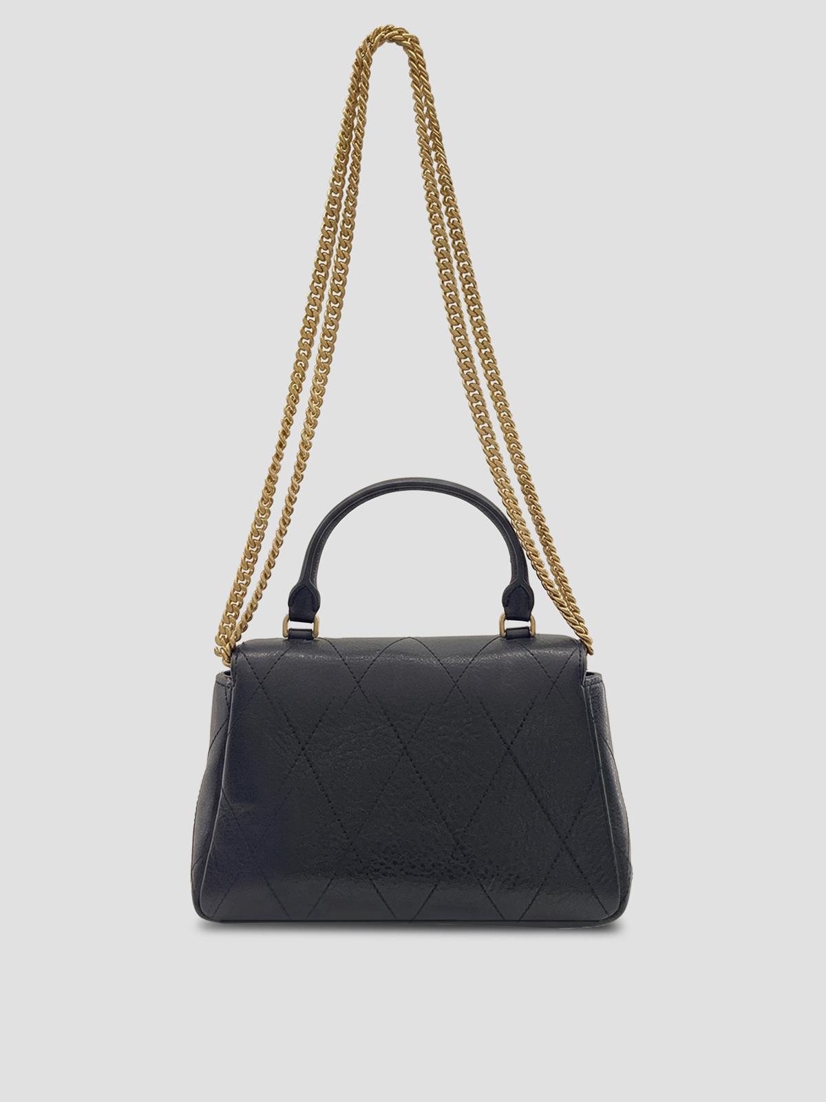 Charlie Quilted Top Handle Chain Wallet