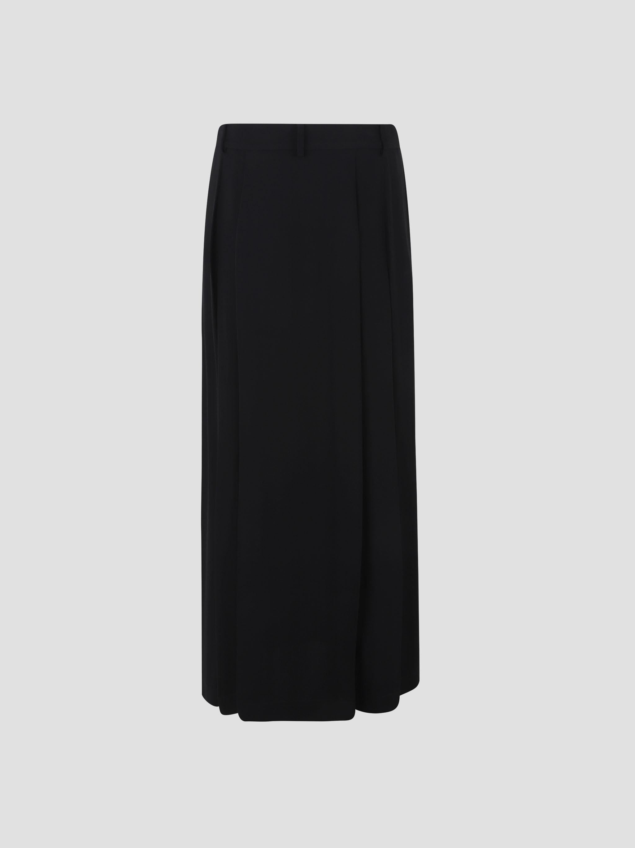 Pleated Wrap Skirt