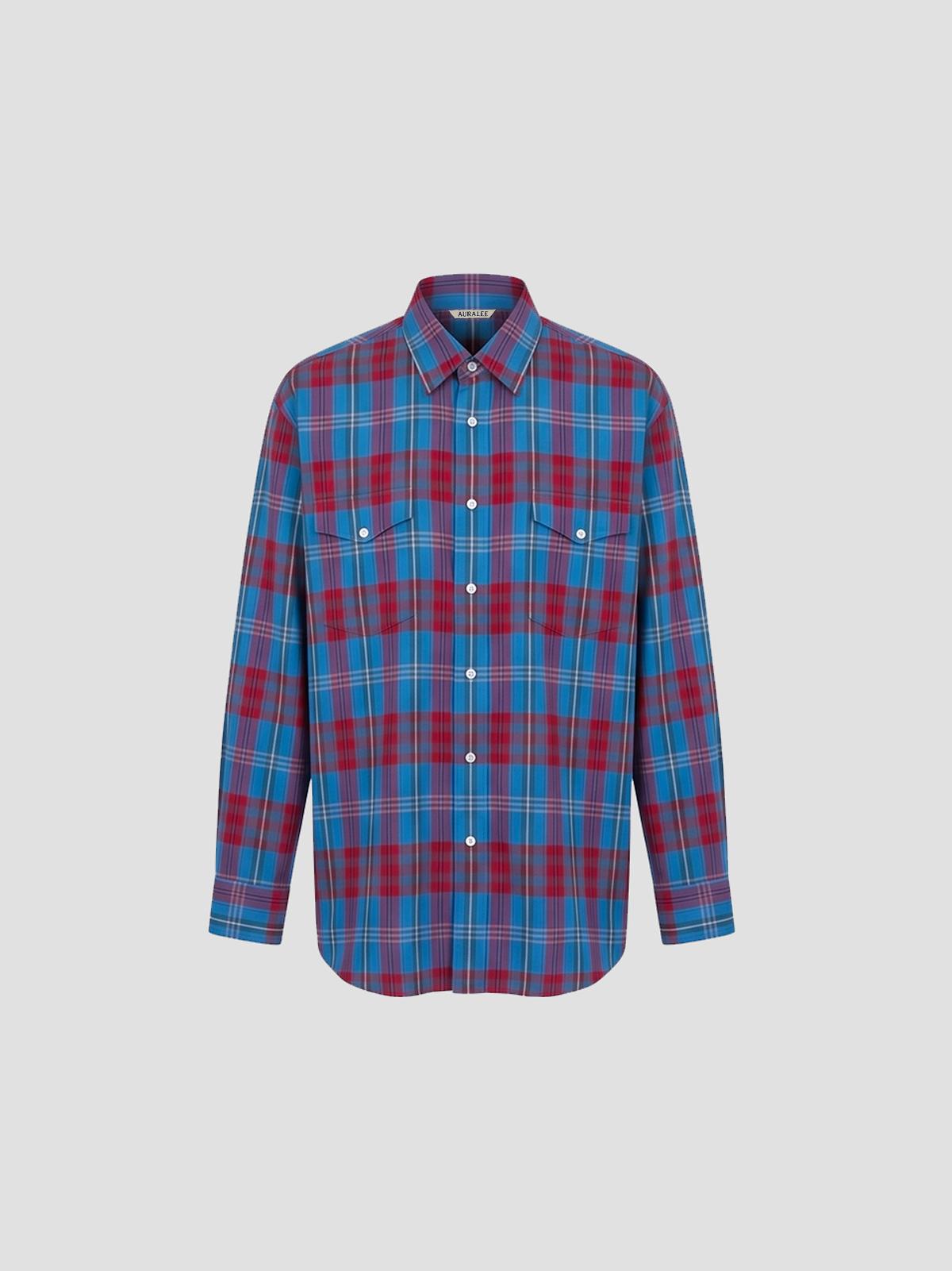 High Twist Cotton Silk Check Shirt