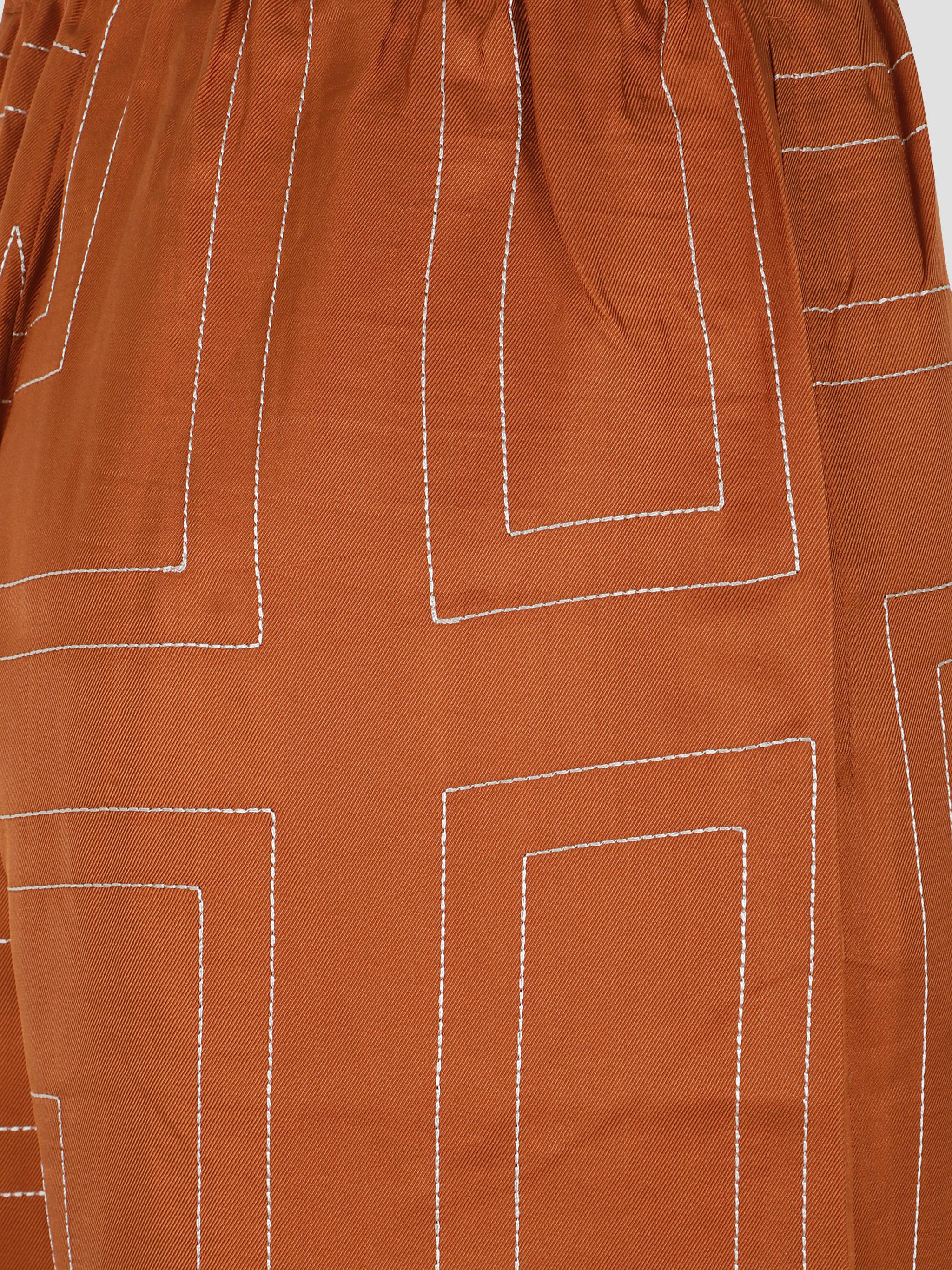 Monogram Silk Pj Bottoms