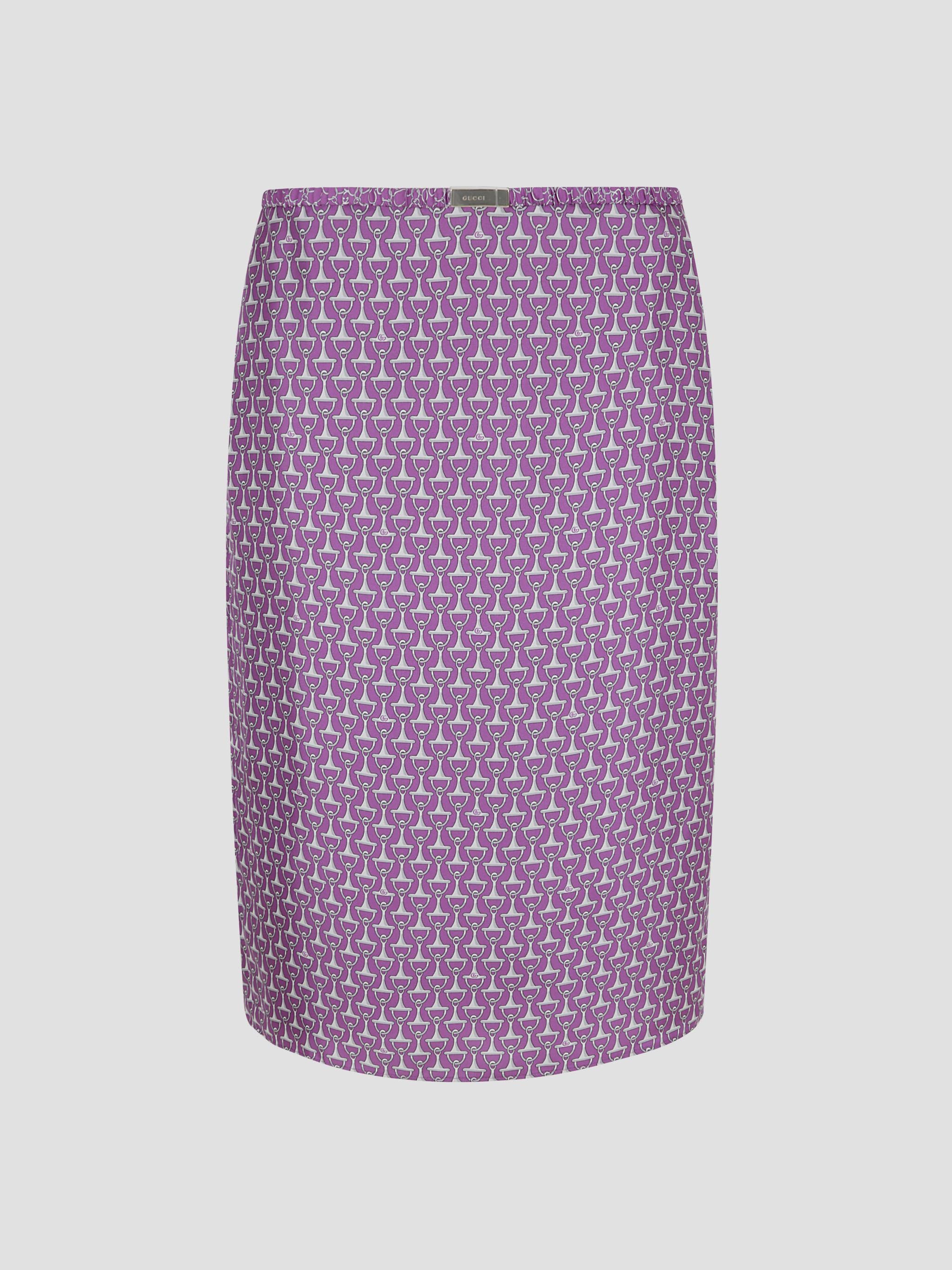 Skirt Horsebit Cascade On